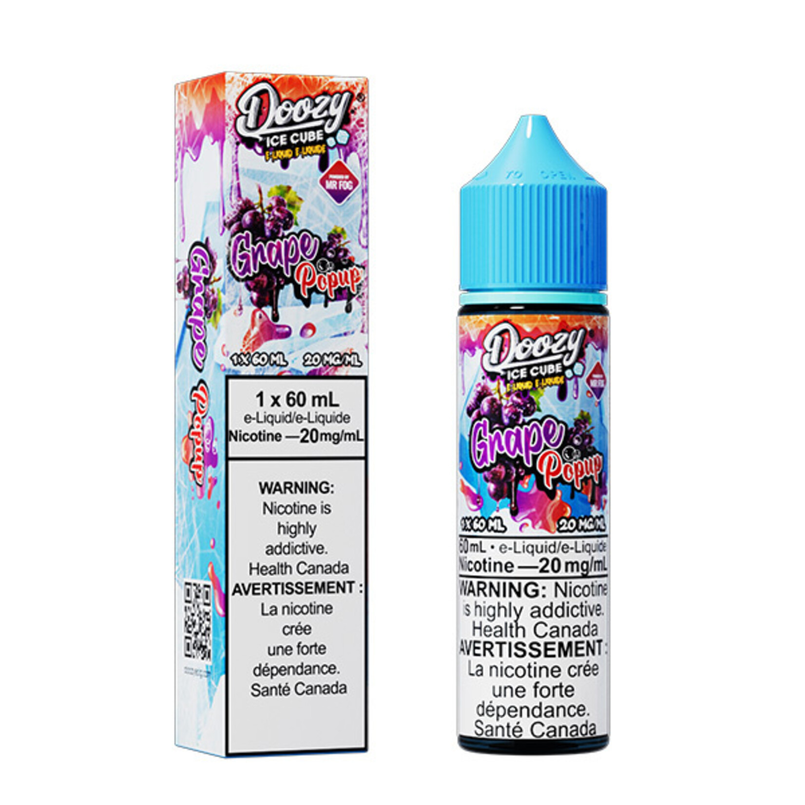 DOOZY DZEI08 - DOOZY ICE CUBE Grape Popup E-LIQUID 60ml Salt