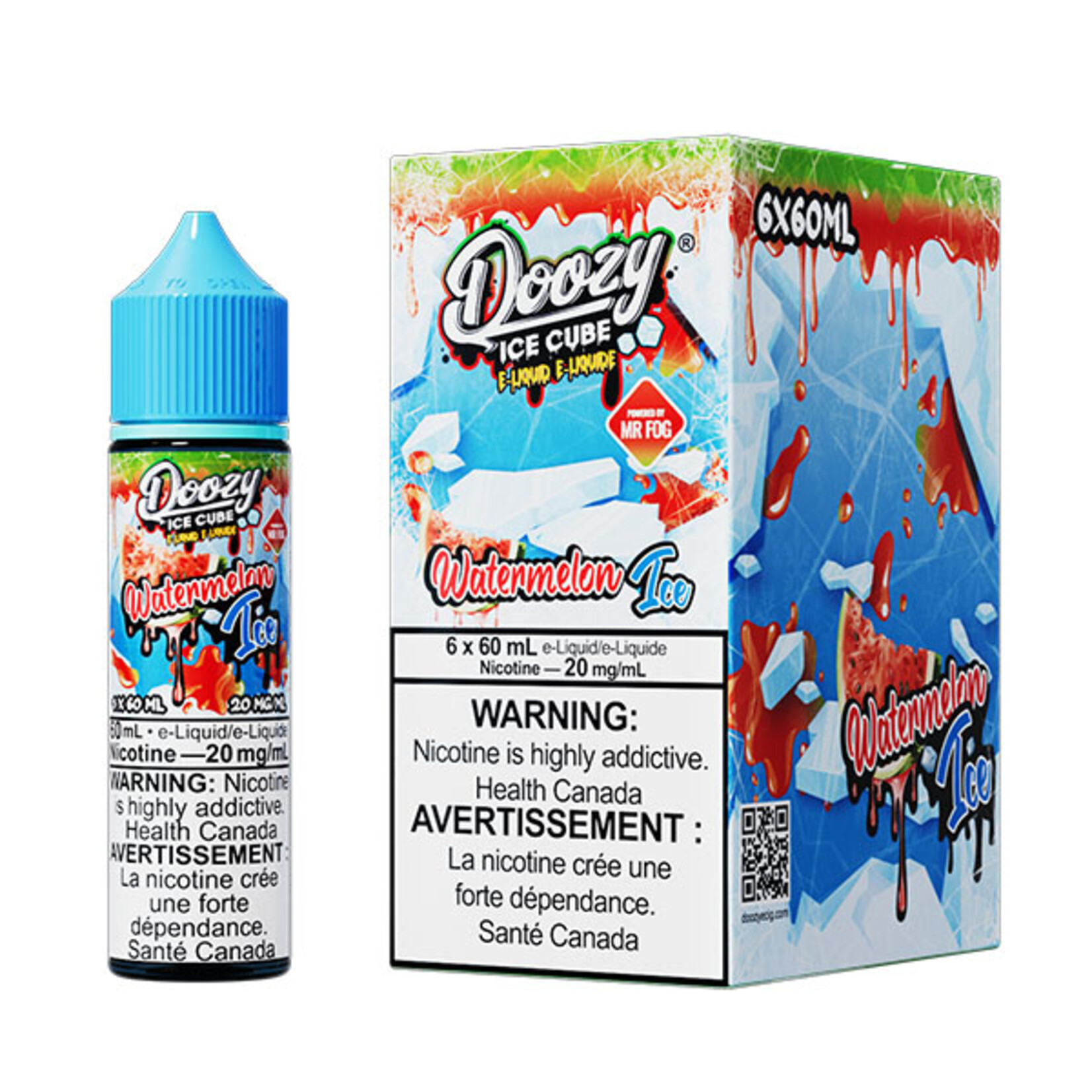 DOOZY DZEI09 - DOOZY ICE CUBE Watermelon Ice E-LIQUID 60ml Salt
