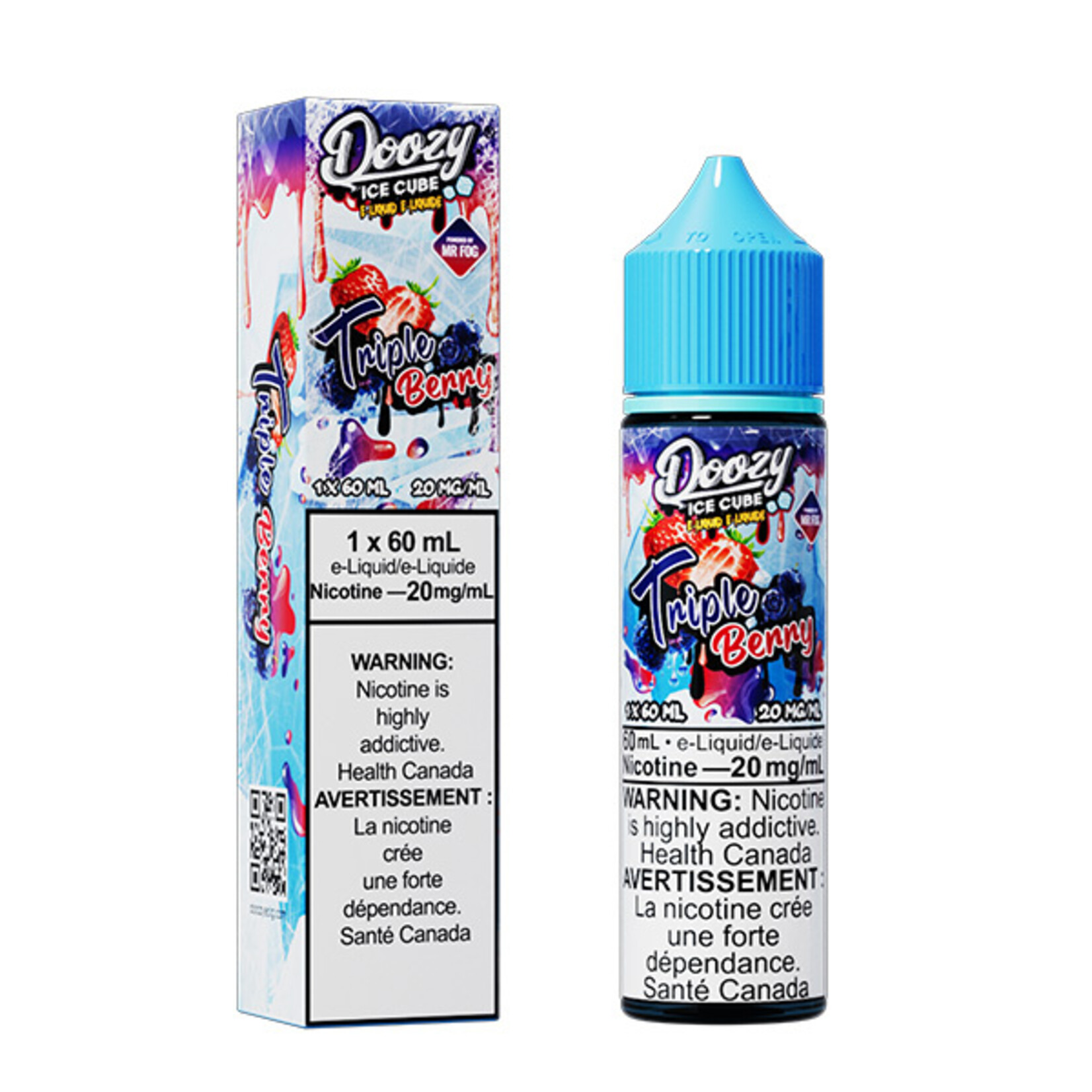 DOOZY DZEI10 - DOOZY ICE CUBE Triple Berry E-LIQUID 60ml Salt