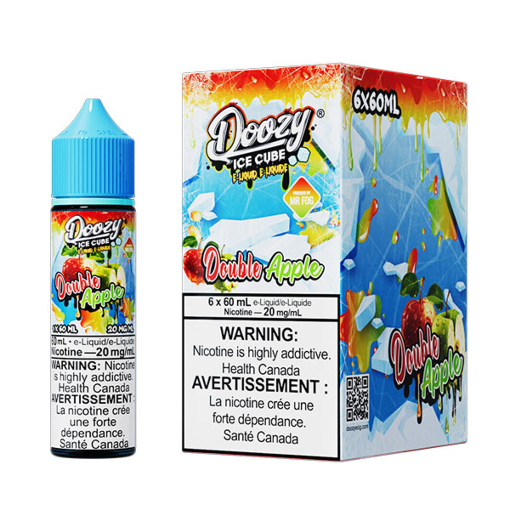 DOOZY DZEI14 - DOOZY ICE CUBE Double Apple E-LIQUID 60ml Salt