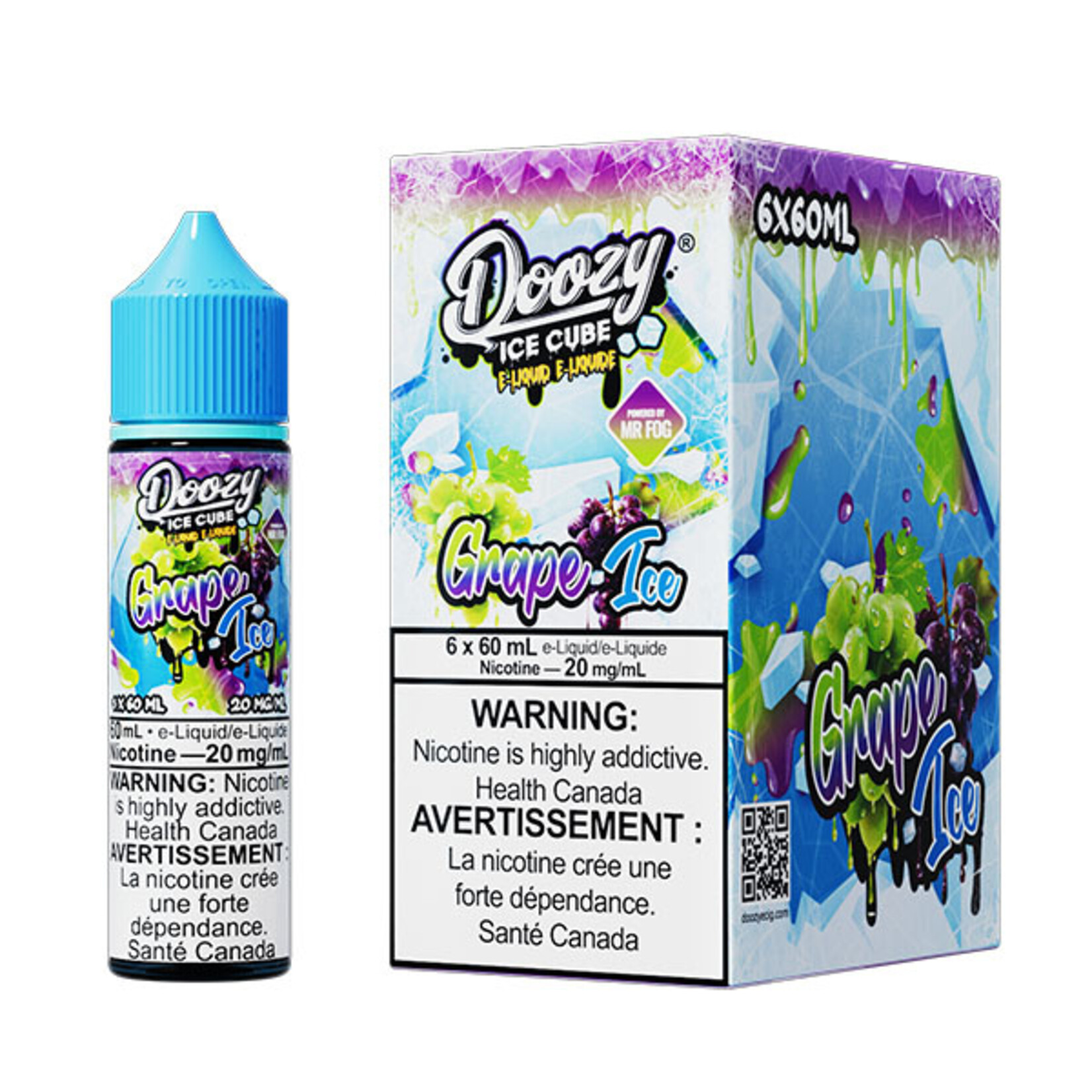 DOOZY DZEI16 - DOOZY ICE CUBE Grape Ice E-LIQUID 60ml Salt