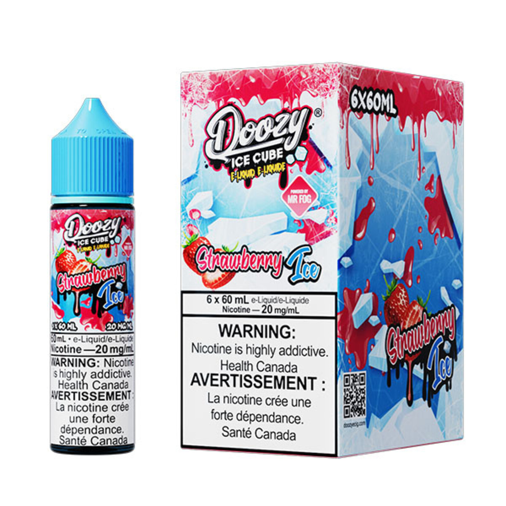 DOOZY DZEI17 - DOOZY ICE CUBE Strawberry Ice E-LIQUID 60ml Salt