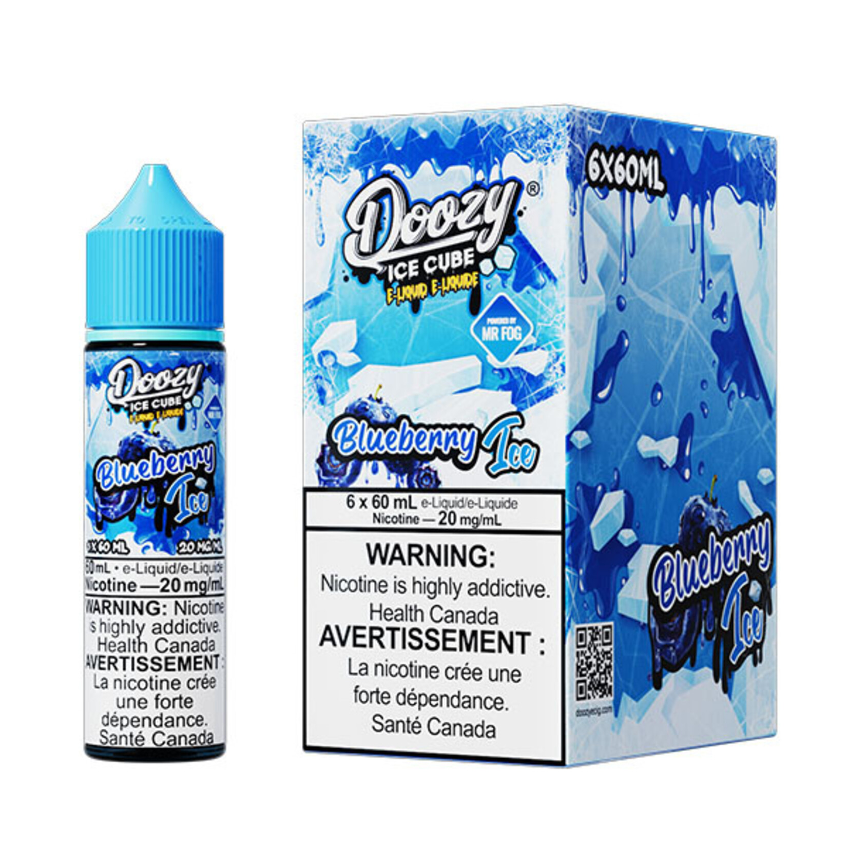 DOOZY DZEI19 - DOOZY ICE CUBE Blueberry Ice E-LIQUID 60ml Salt