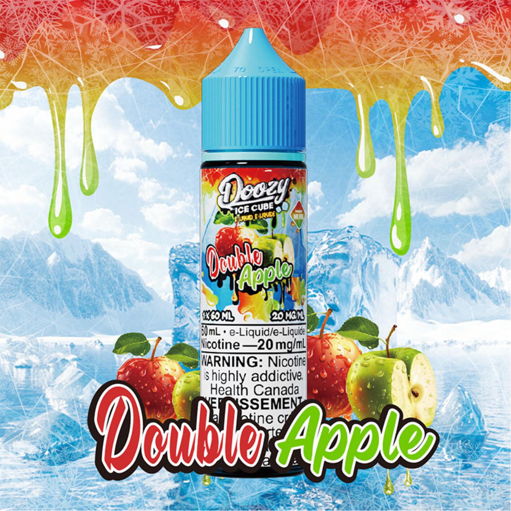 DOOZY DZEI14 - DOOZY ICE CUBE Double Apple E-LIQUID 60ml Salt