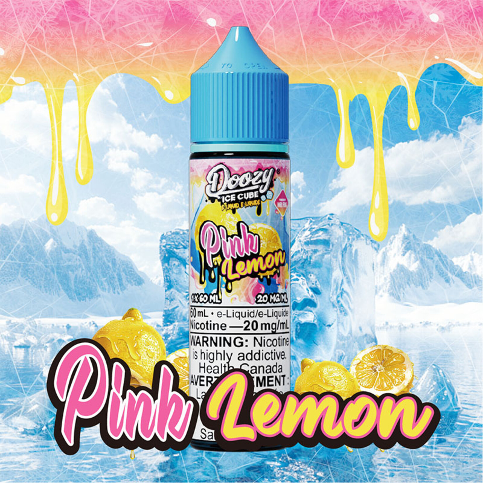DOOZY DZEI02 - DOOZY ICE CUBE Pink Lemon E-LIQUID 60ml Salt