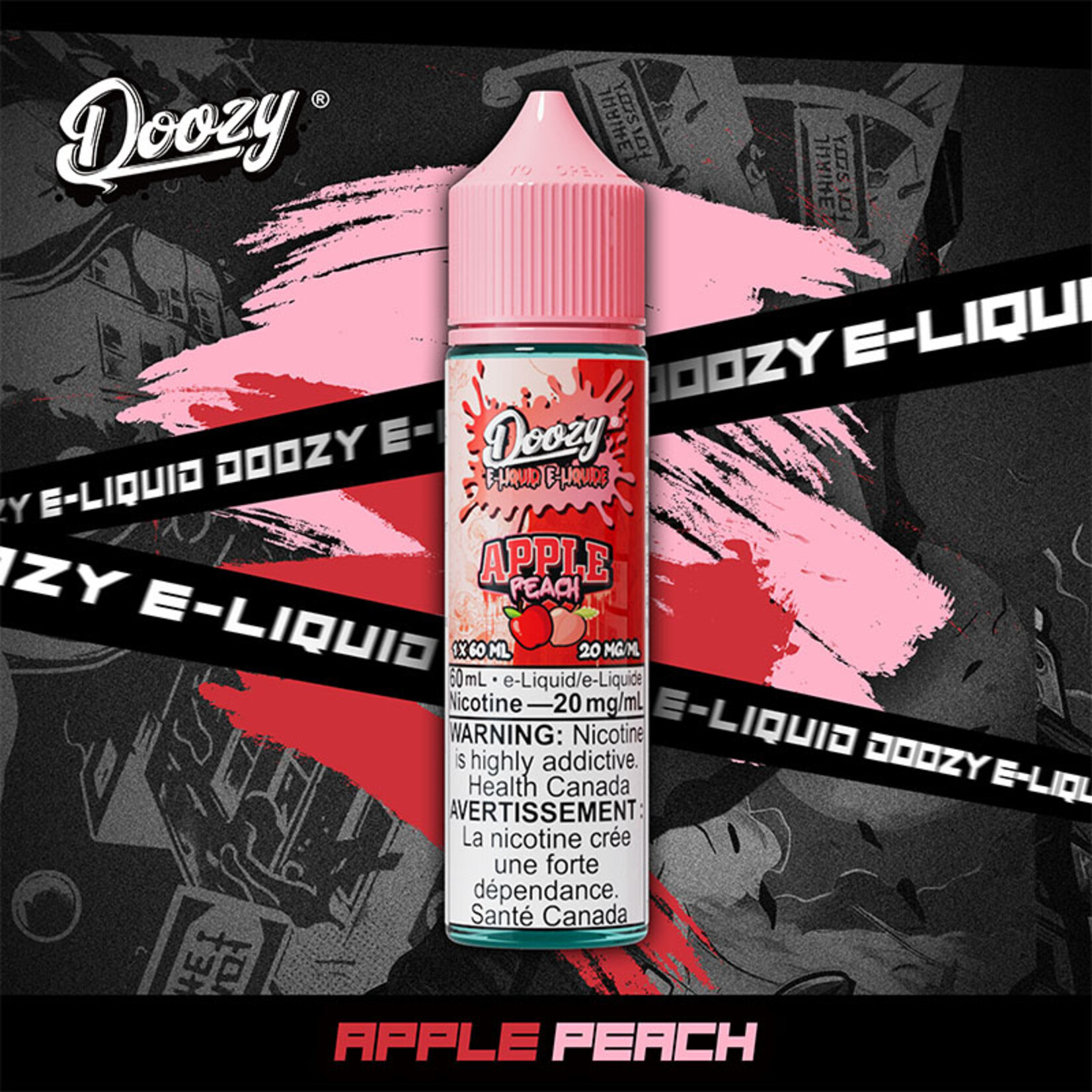 DOOZY DZE22 - DOOZY Apple Peach E-liquid 60ml Salt