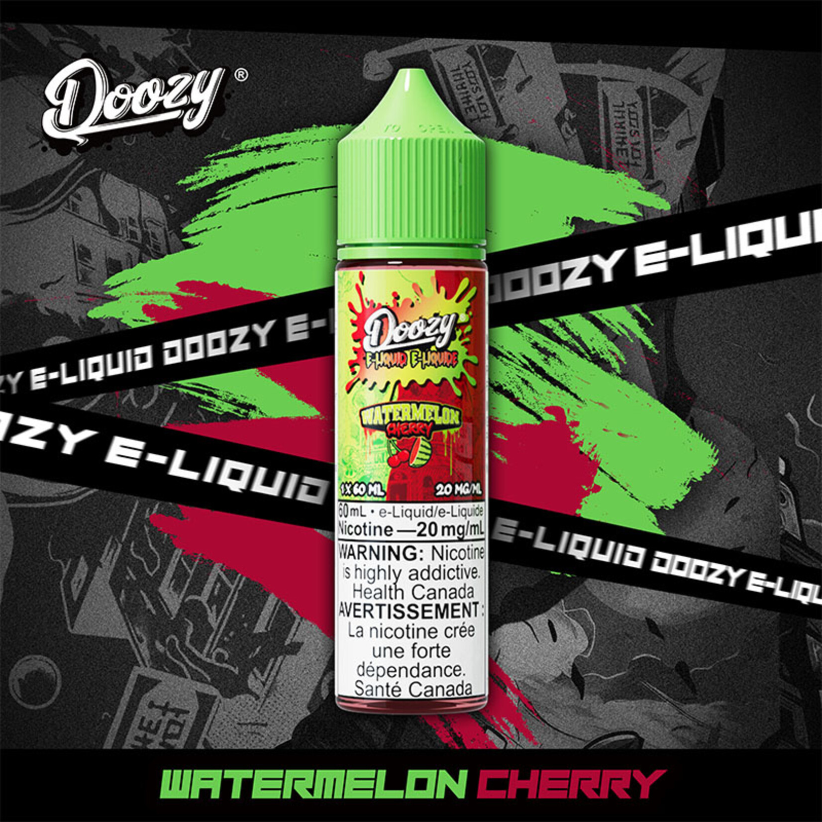DOOZY DZE21 - DOOZY Watermelon Cherry E-liquid 60ml Salt