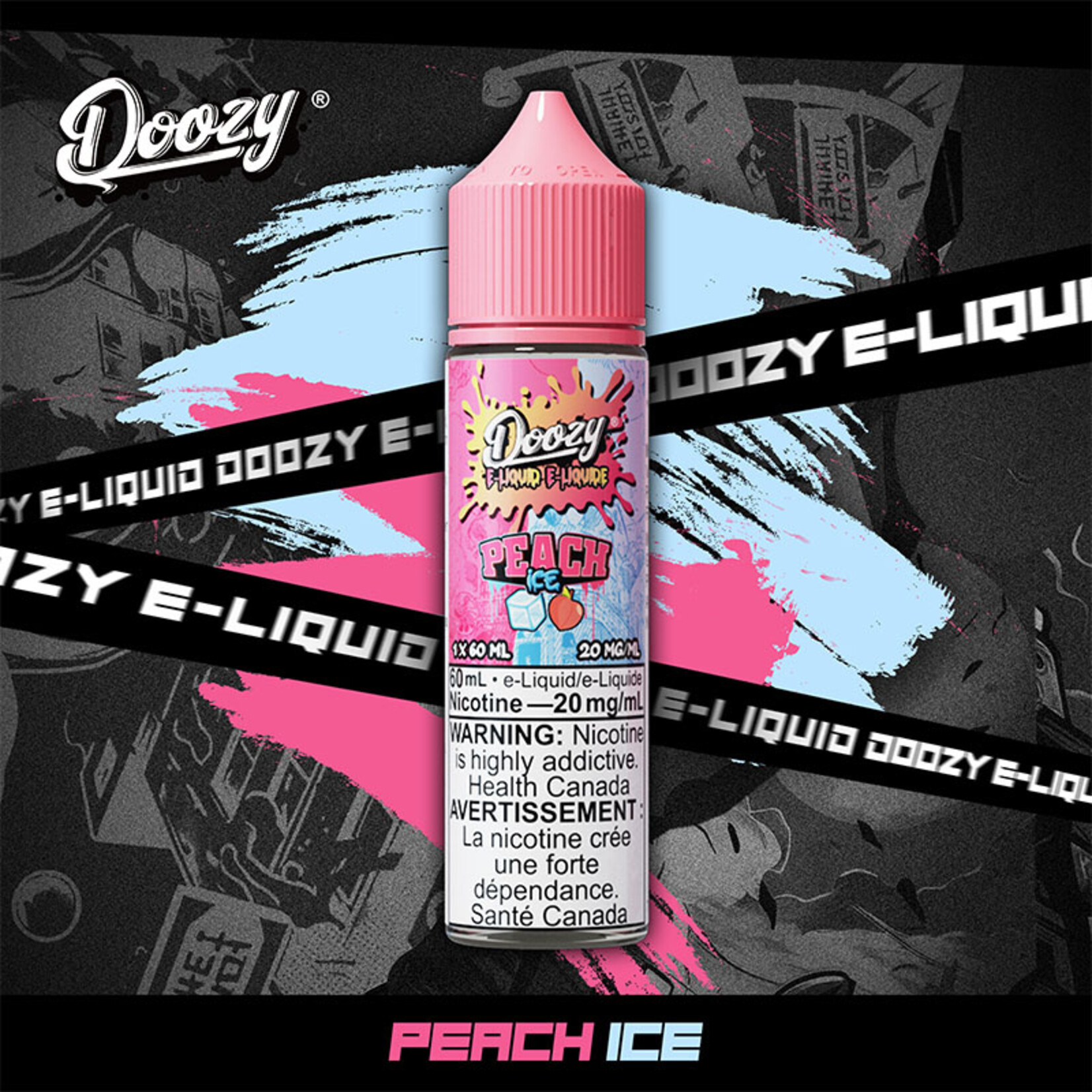 DOOZY DZE13 - DOOZY Peach Ice E-liquid 60ml Salt
