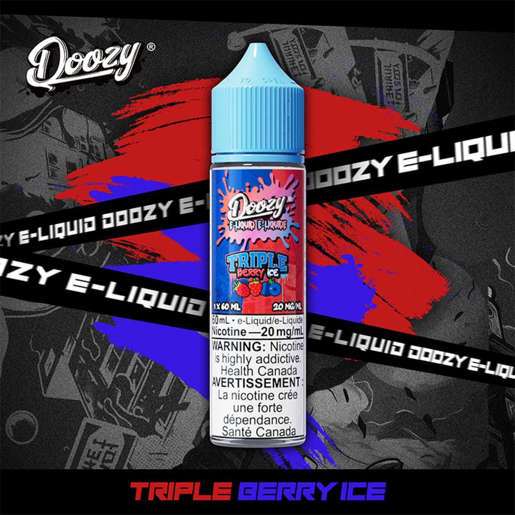 DOOZY DZE06 - DOOZY Triple Berry Ice E-liquid 60ml Salt