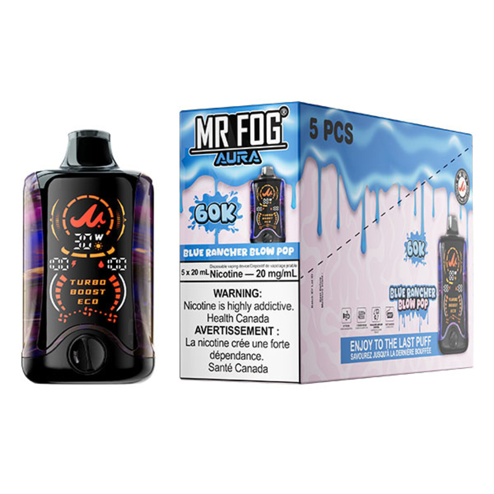 MR FOG AU28 - MR FOG AURA Blue Rancher Blow Pop