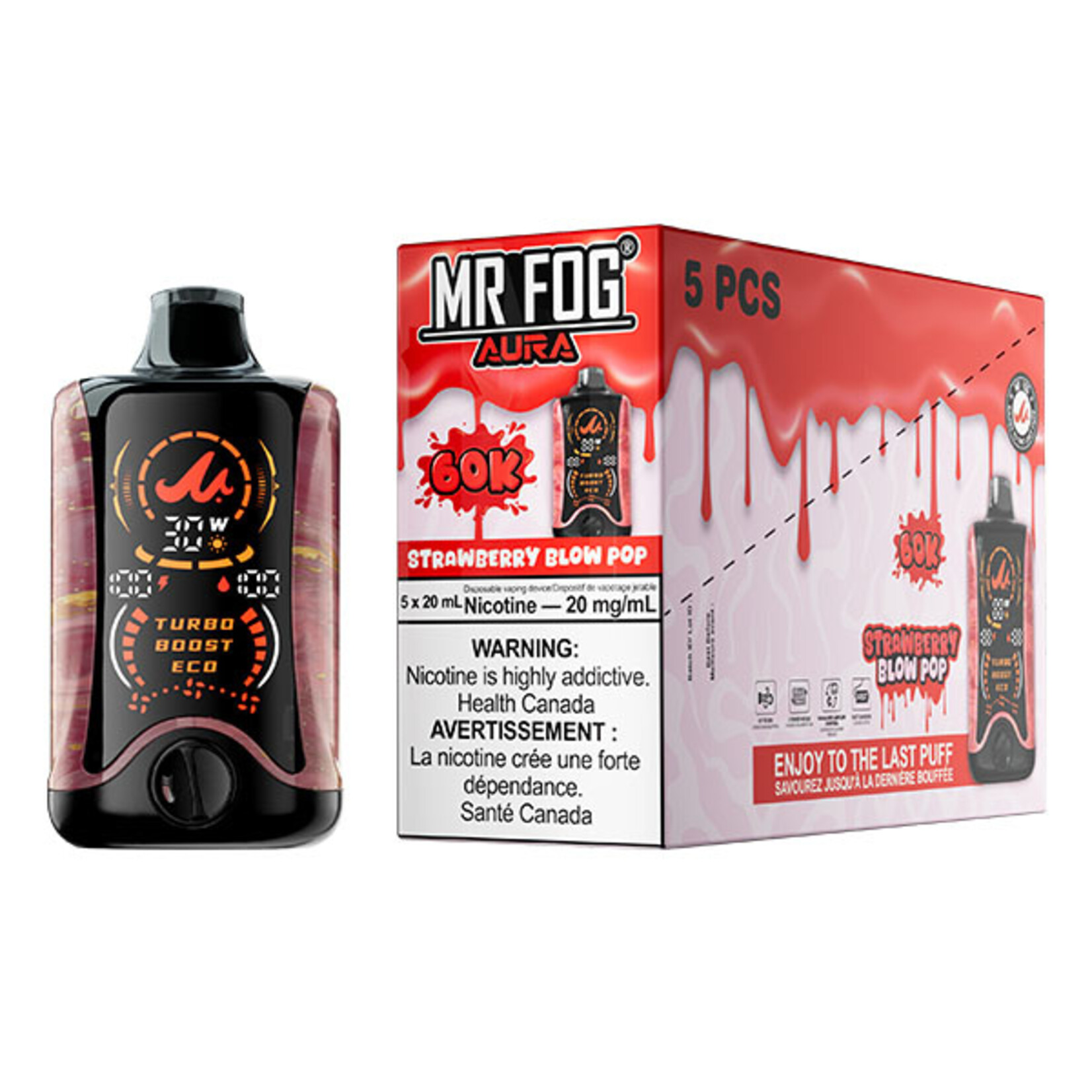 MR FOG AU29 - MR FOG AURA Strawberry Blow Pop