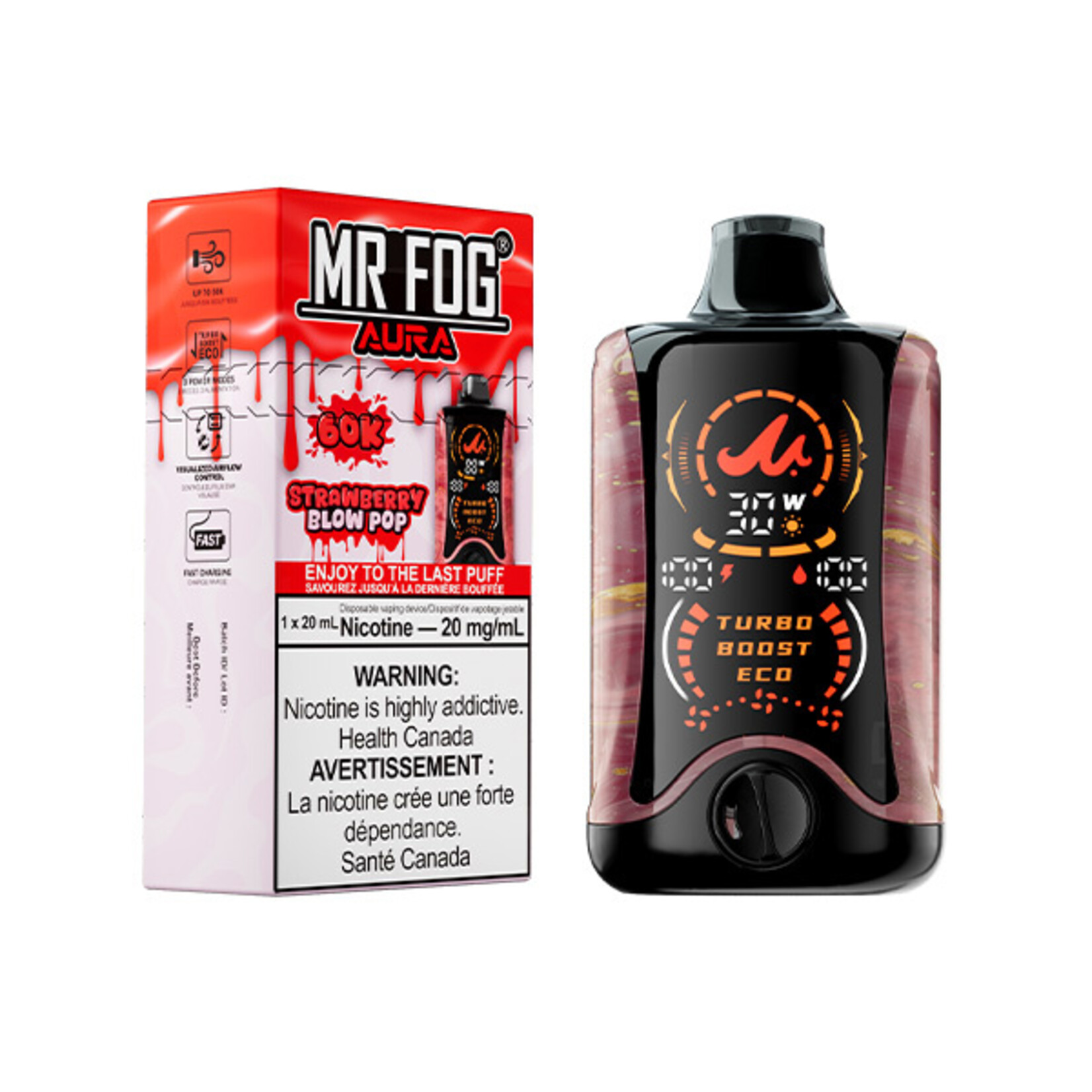 MR FOG AU29 - MR FOG AURA Strawberry Blow Pop