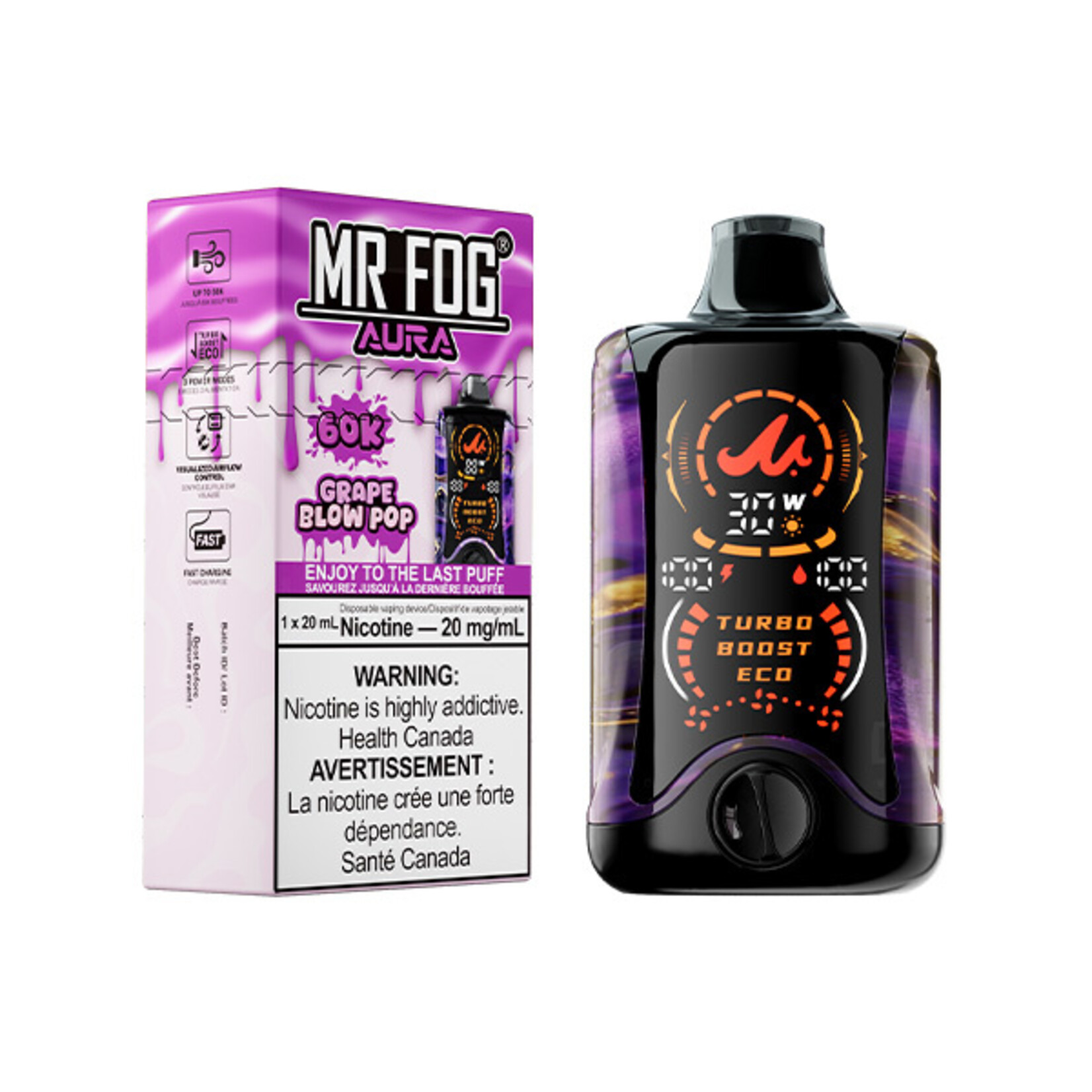 MR FOG AU30 - MR FOG AURA Grape Blow Pop