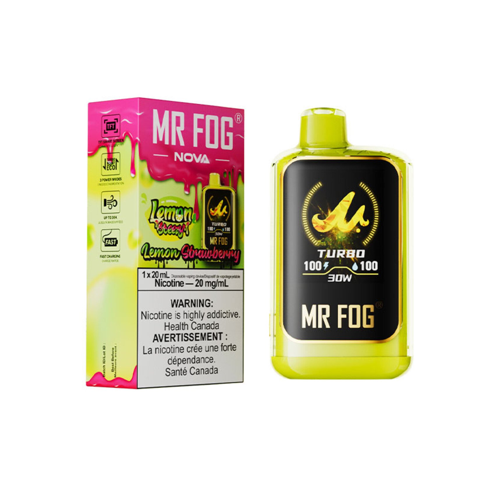 MR FOG NVLS02 - MR FOG NOVA Lemon Steezy Strawberry