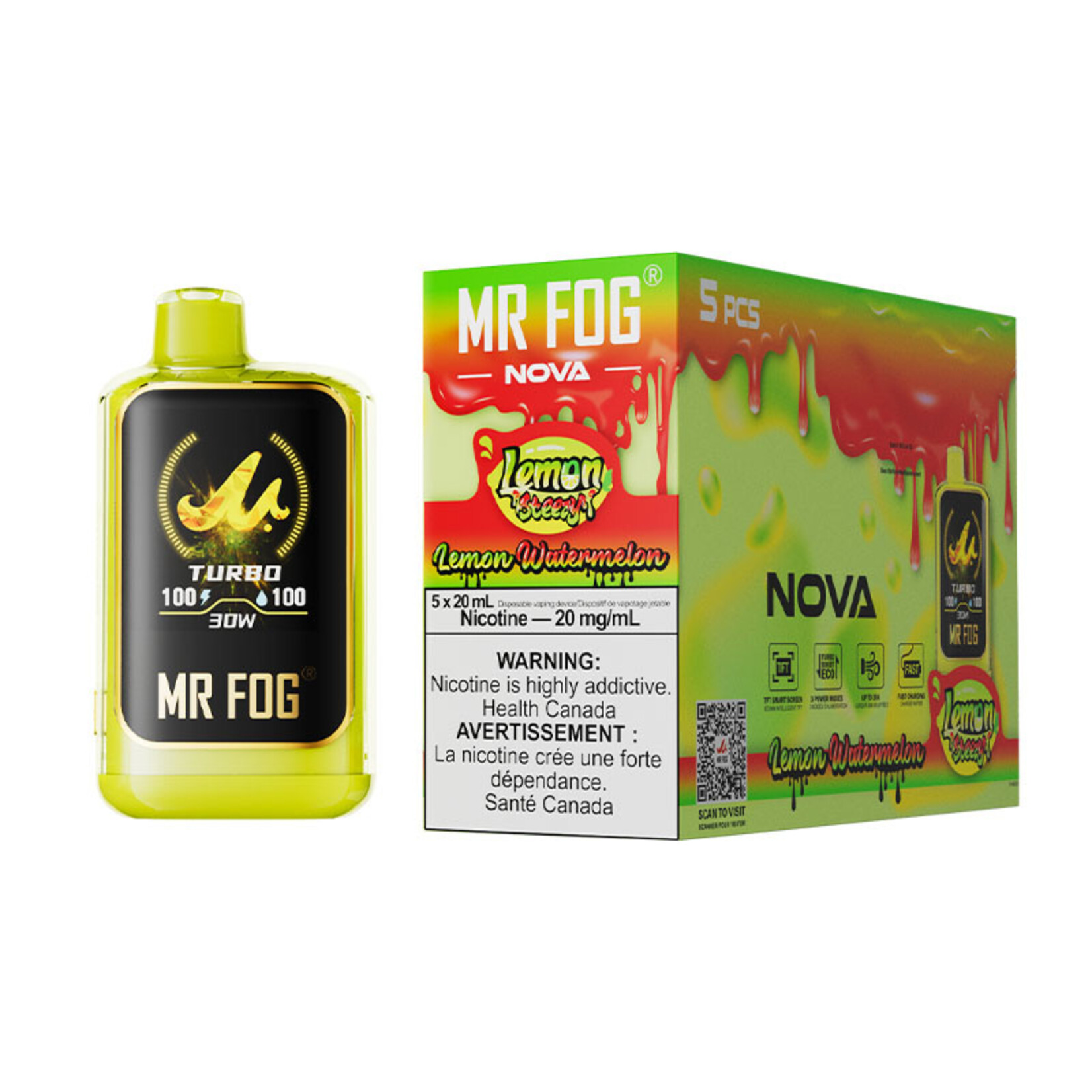 MR FOG NVLS03 - MR FOG NOVA Lemon Steezy Watermelon