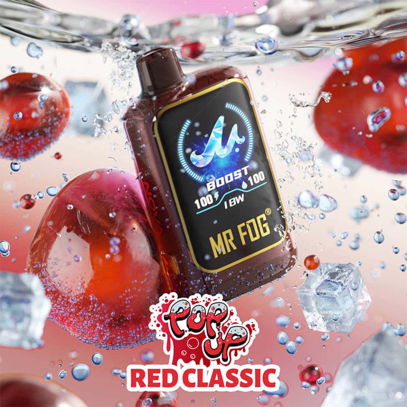 MR FOG NVPU03 - MR FOG NOVA Popup Red Classic