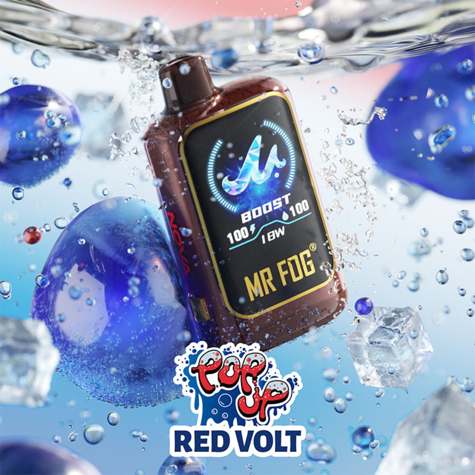 MR FOG NVPU04 - MR FOG NOVA Popup Red Volt