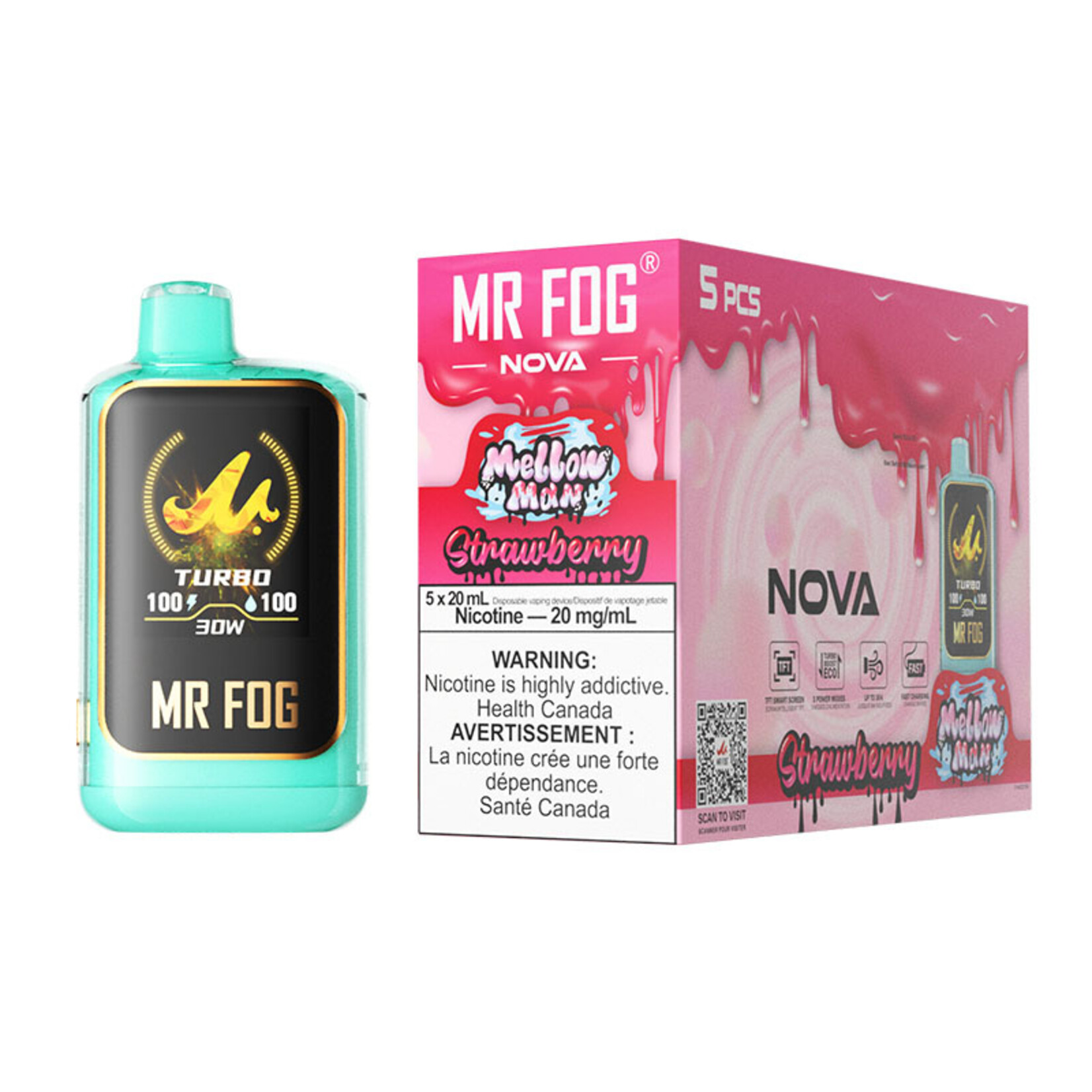 MR FOG NVMM02 - MR FOG NOVA Mellow Man Strawberry