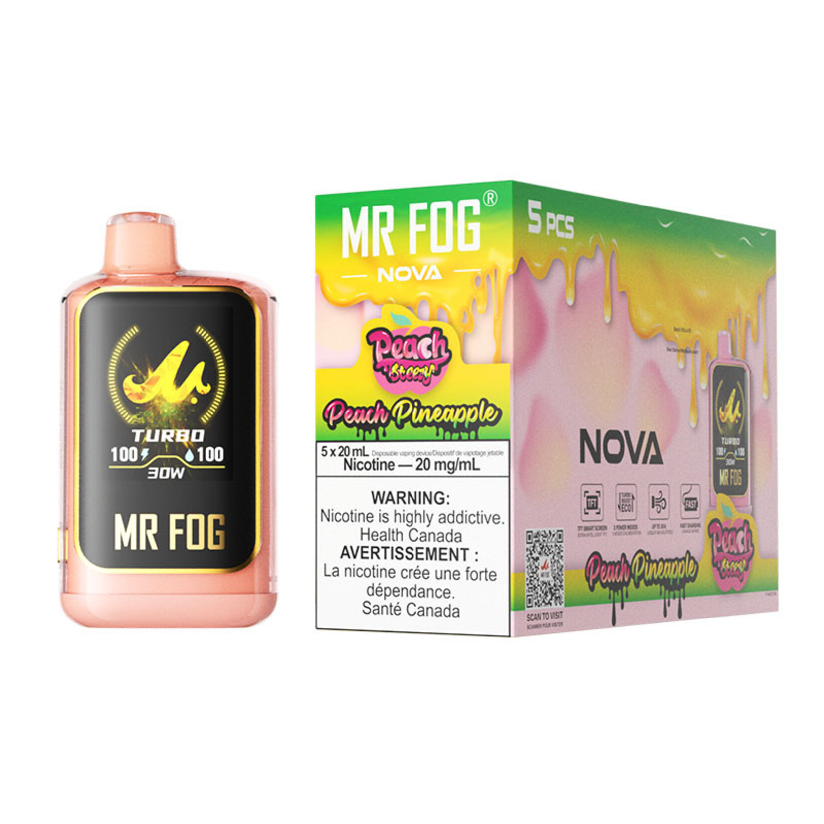 MR FOG NVPS01 - MR FOG NOVA Peach Steezy Pineapple