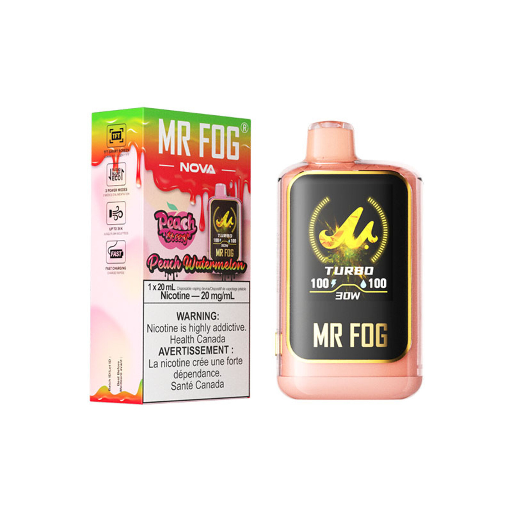 MR FOG NVPS02 - MR FOG NOVA Peach Steezy Watermelon