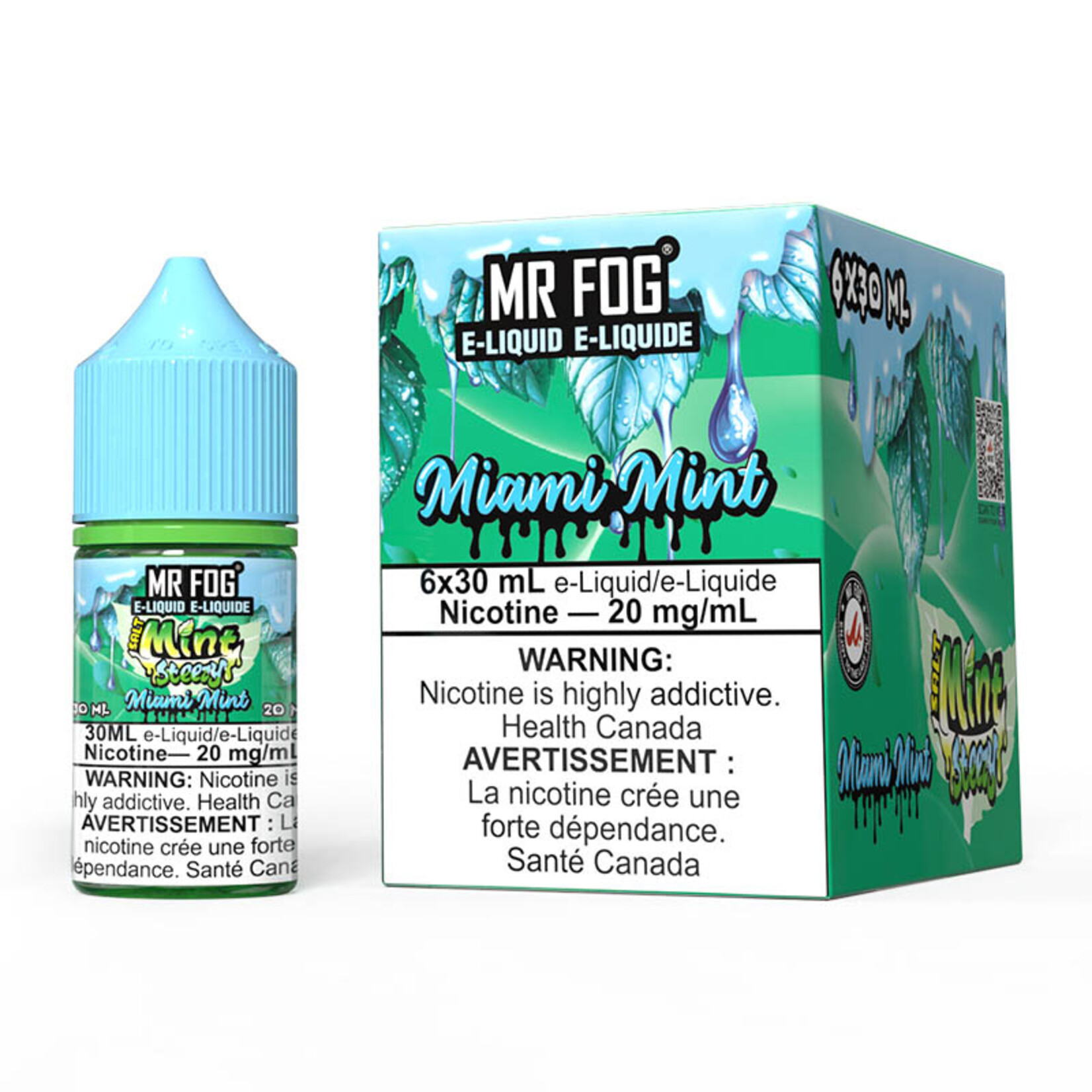 MR FOG MFEMS04 - MR FOG Mint Steezy E-Liquid Miami Mint 30ML Salt