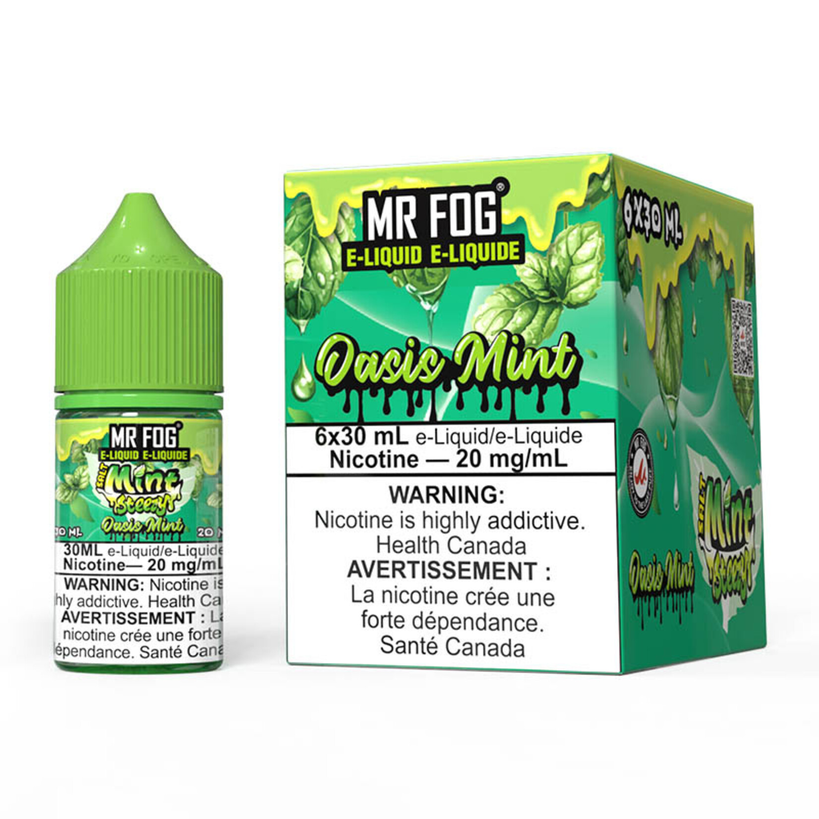 MR FOG MFEMS06 - MR FOG Mint Steezy E-Liquid Oasis Mint 30ML Salt