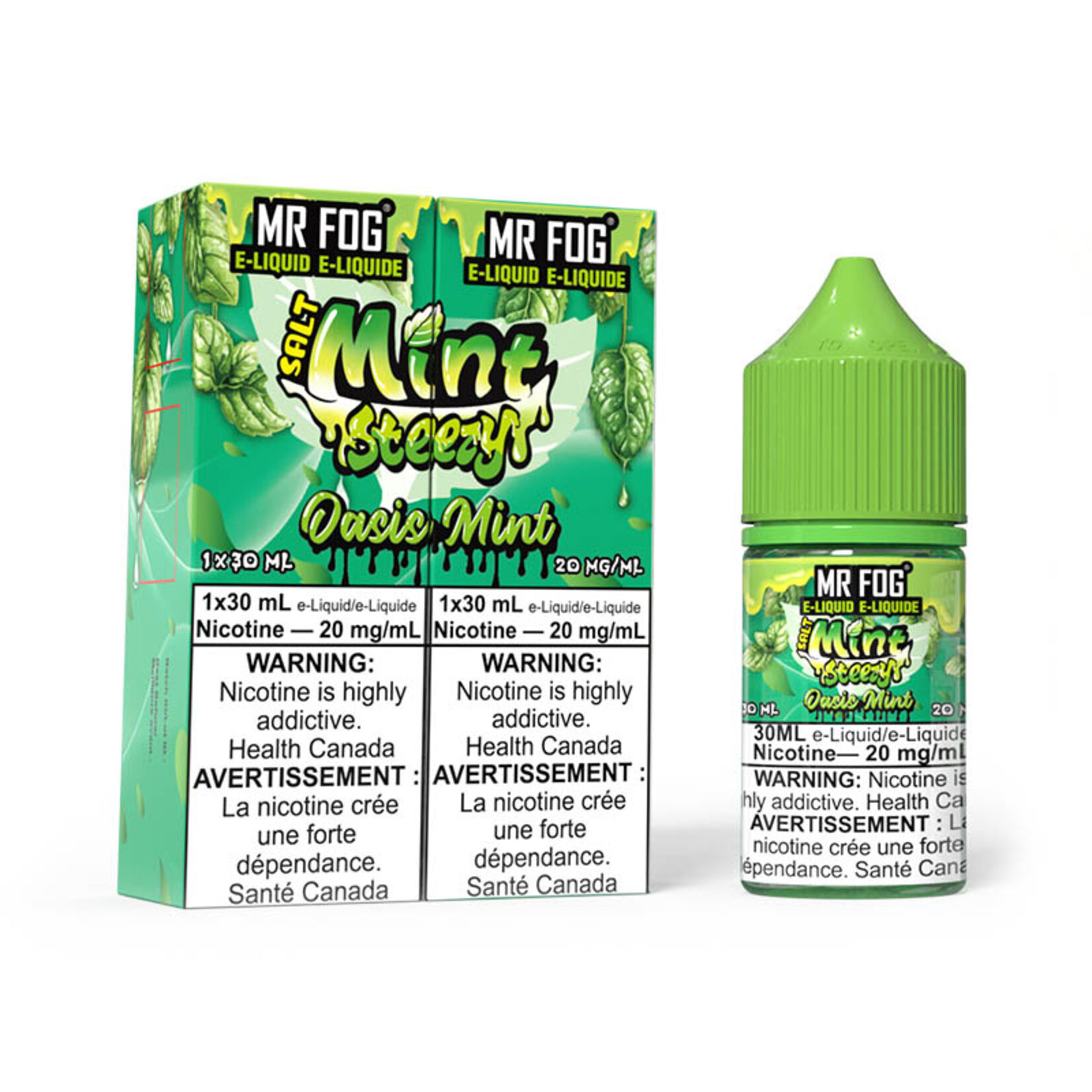 MR FOG MFEMS06 - MR FOG Mint Steezy E-Liquid Oasis Mint 30ML Salt
