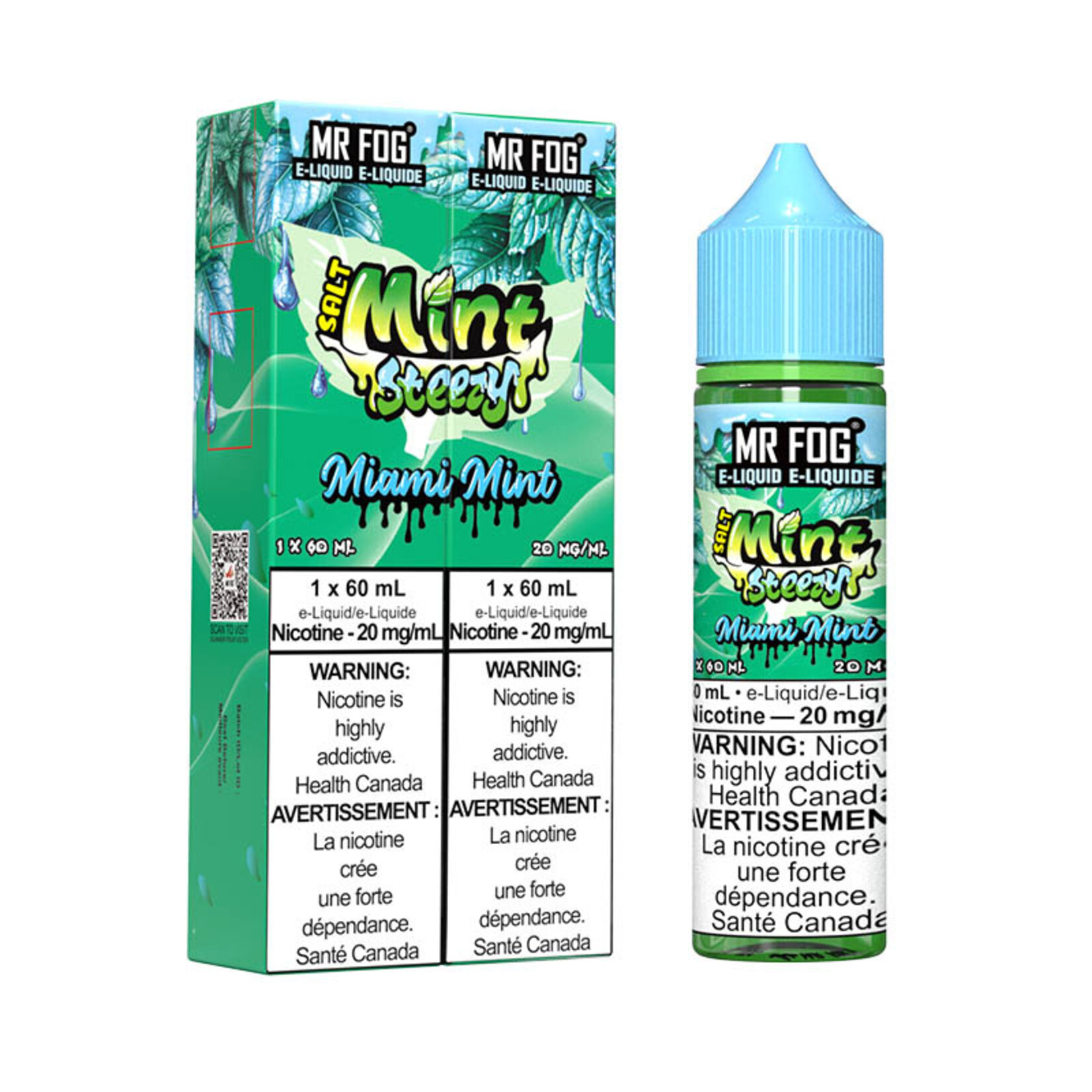 MR FOG MFEMS04 - MR FOG Mint Steezy E-Liquid Miami Mint 60ML Salt
