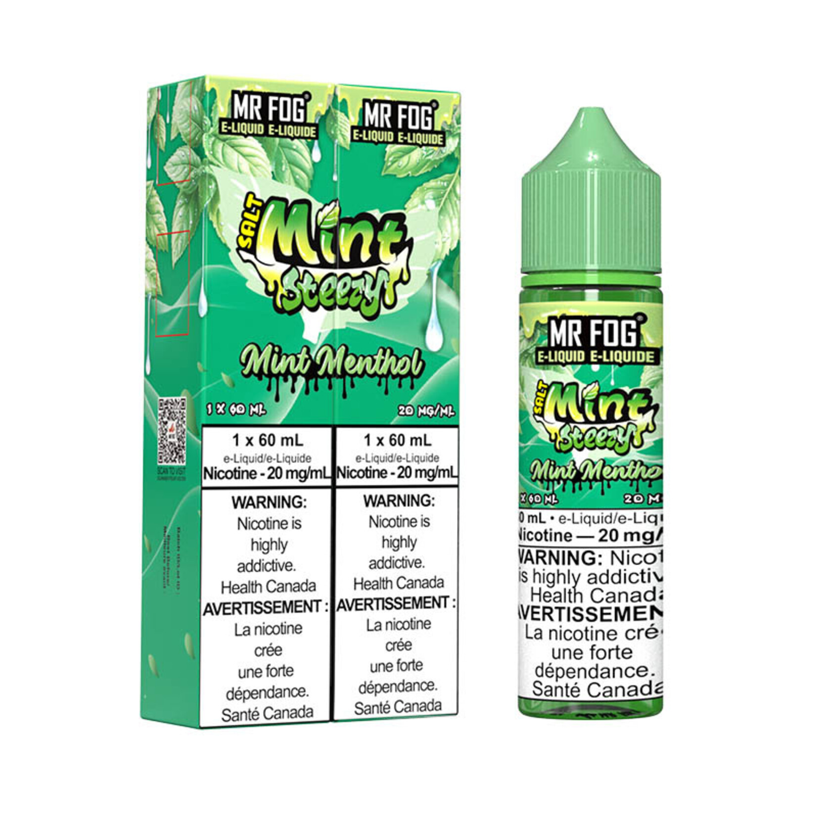 MR FOG MFEMS05 - MR FOG Mint Steezy E-Liquid Mint Menthol 60ML Salt