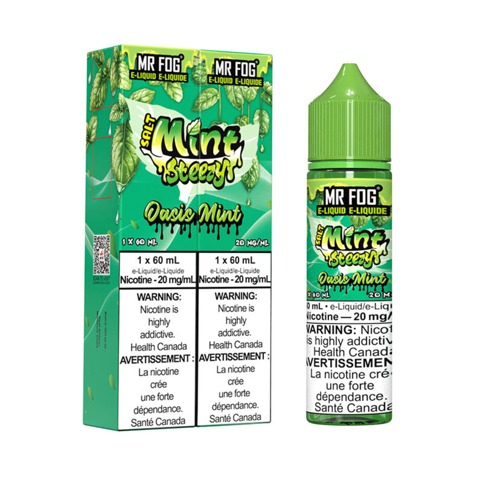 MR FOG MFEMS06 - MR FOG Mint Steezy E-Liquid Oasis Mint 60ML Salt