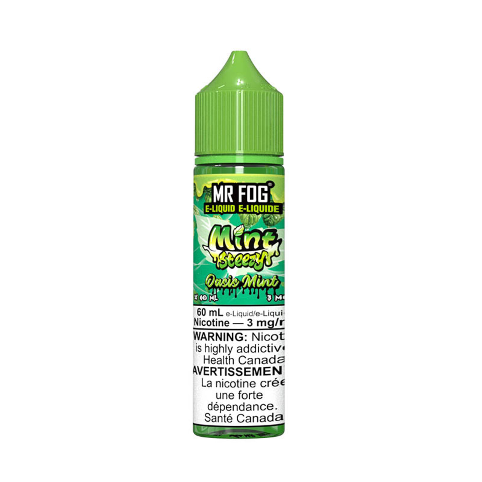 MR FOG MFEMS06 - MR FOG Mint Steezy E-Liquid Oasis Mint 60ML Freebase
