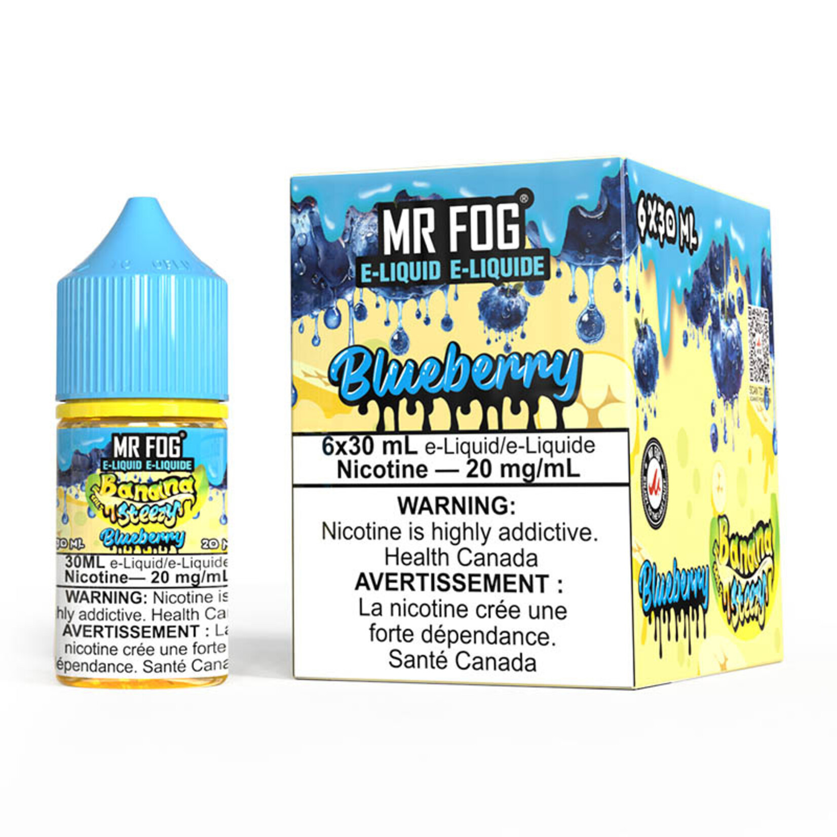 MR FOG MFENS04 - MR FOG Banana Steezy E-Liquid Blueberry 30ML Salt