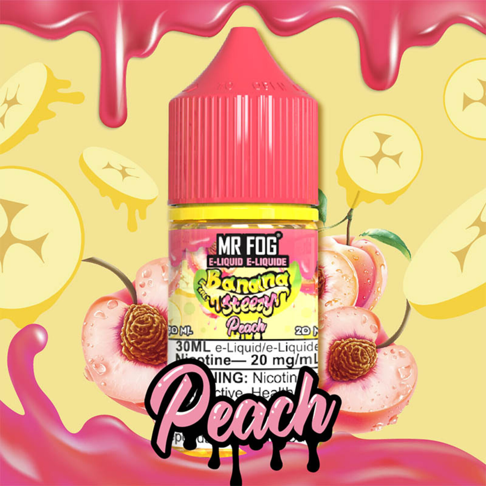 MR FOG MFENS05 - MR FOG Banana Steezy E-Liquid Peach 30ML Salt