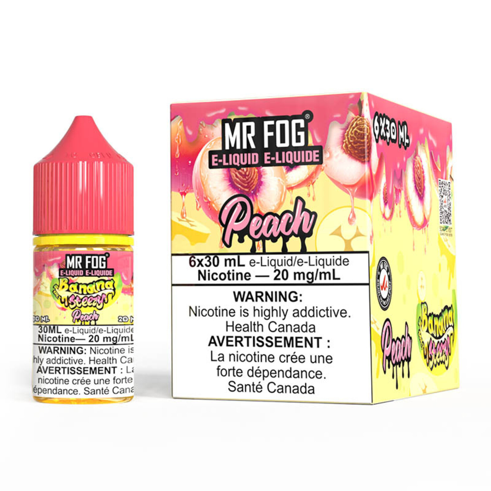 MR FOG MFENS05 - MR FOG Banana Steezy E-Liquid Peach 30ML Salt