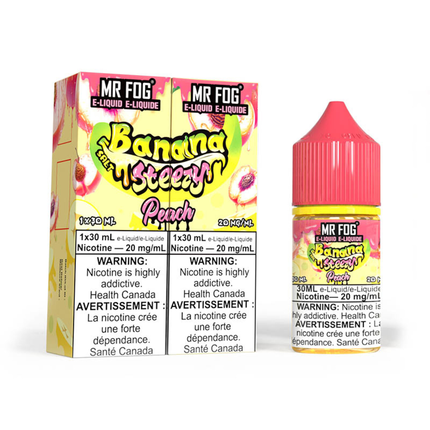 MR FOG MFENS05 - MR FOG Banana Steezy E-Liquid Peach 30ML Salt