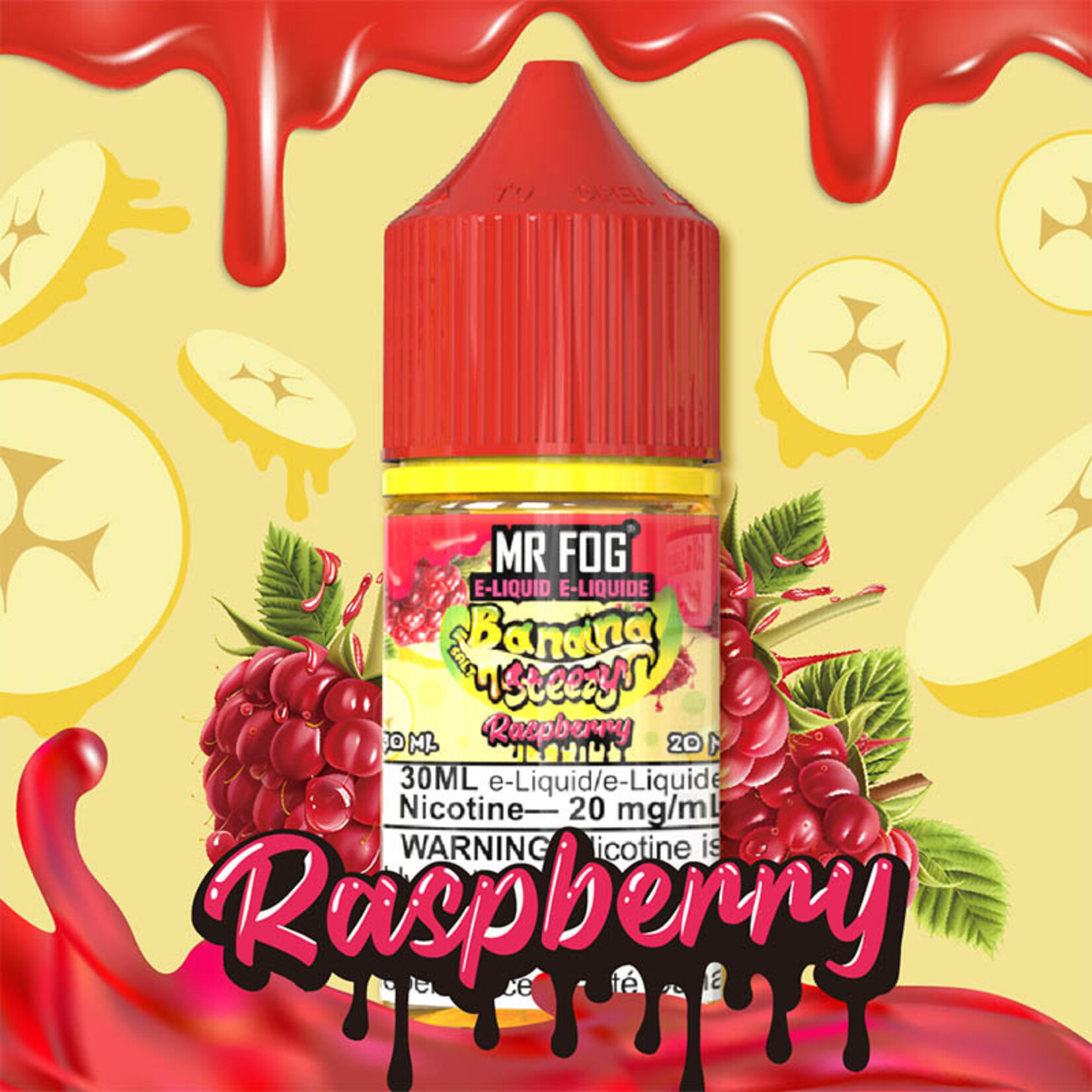 MR FOG MFENS06 - MR FOG Banana Steezy E-Liquid Raspberry 30ML Salt