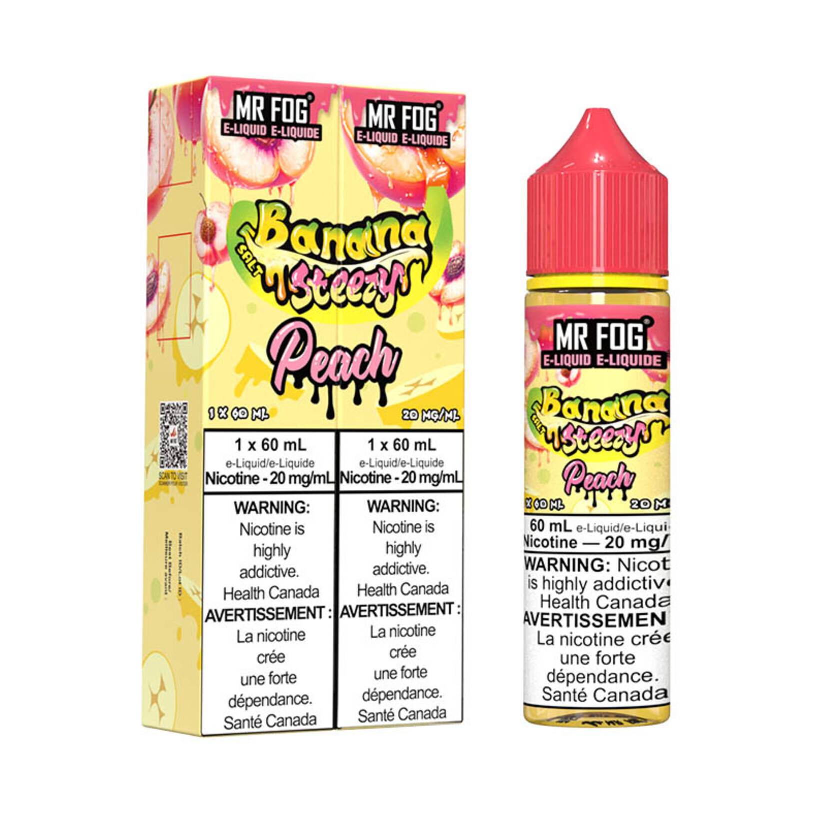MR FOG MFENS05 - MR FOG Banana Steezy E-Liquid Peach 60ML Salt