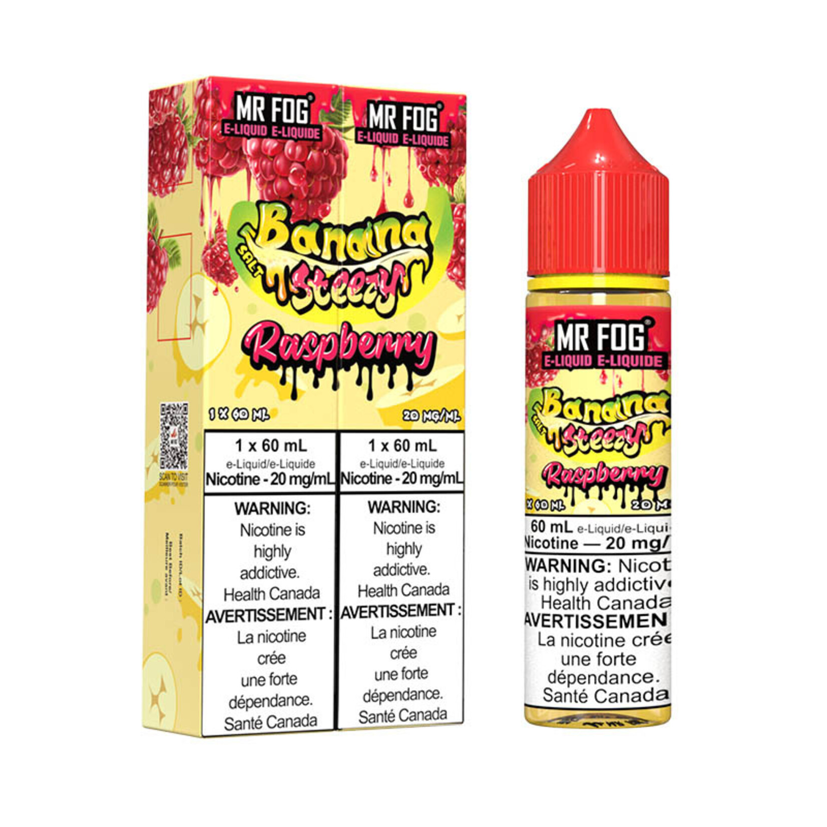 MR FOG MFENS06 - MR FOG Banana Steezy E-Liquid Raspberry 60ML Salt