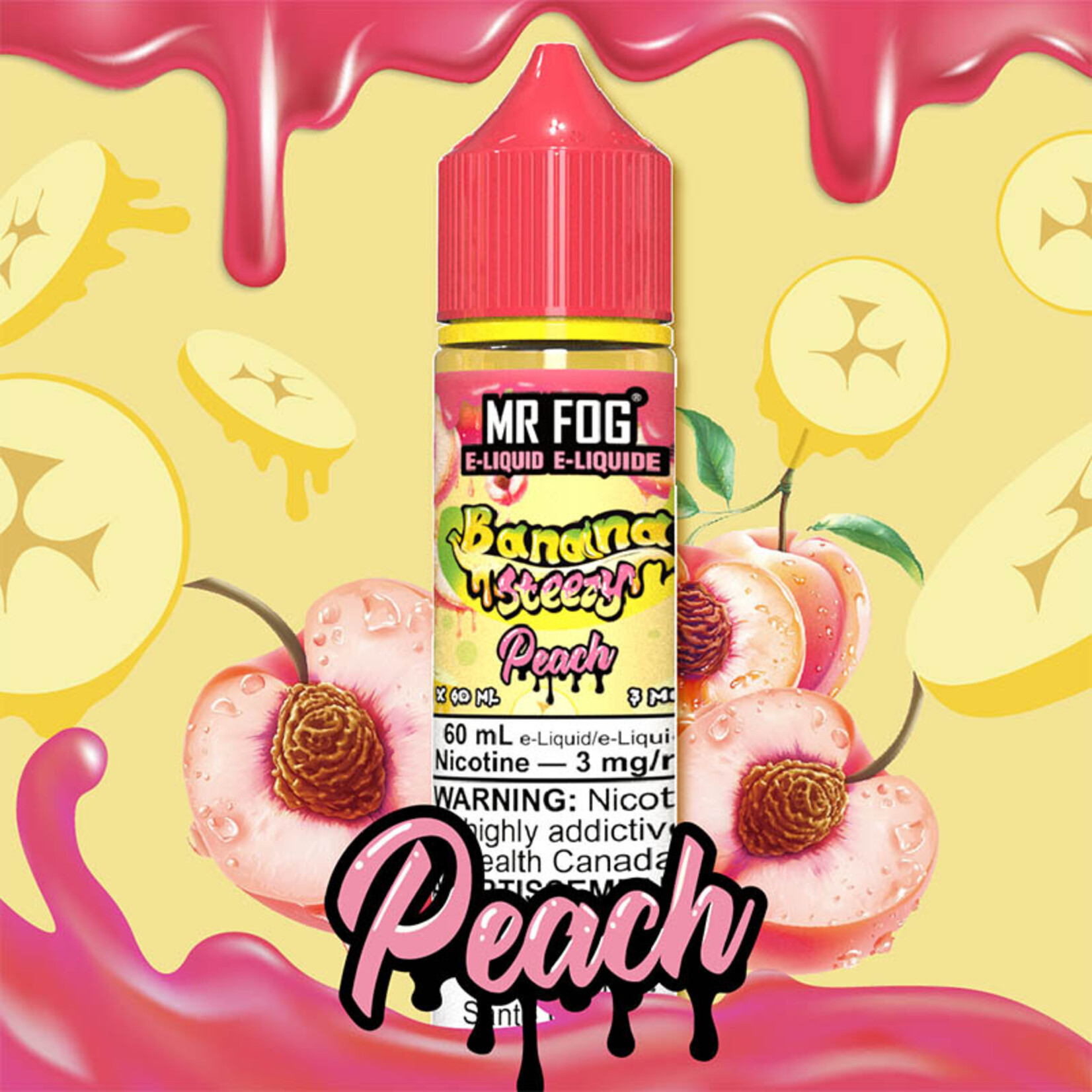 MR FOG MFENS05 - MR FOG Banana Steezy E-Liquid Peach 60ML Freebase