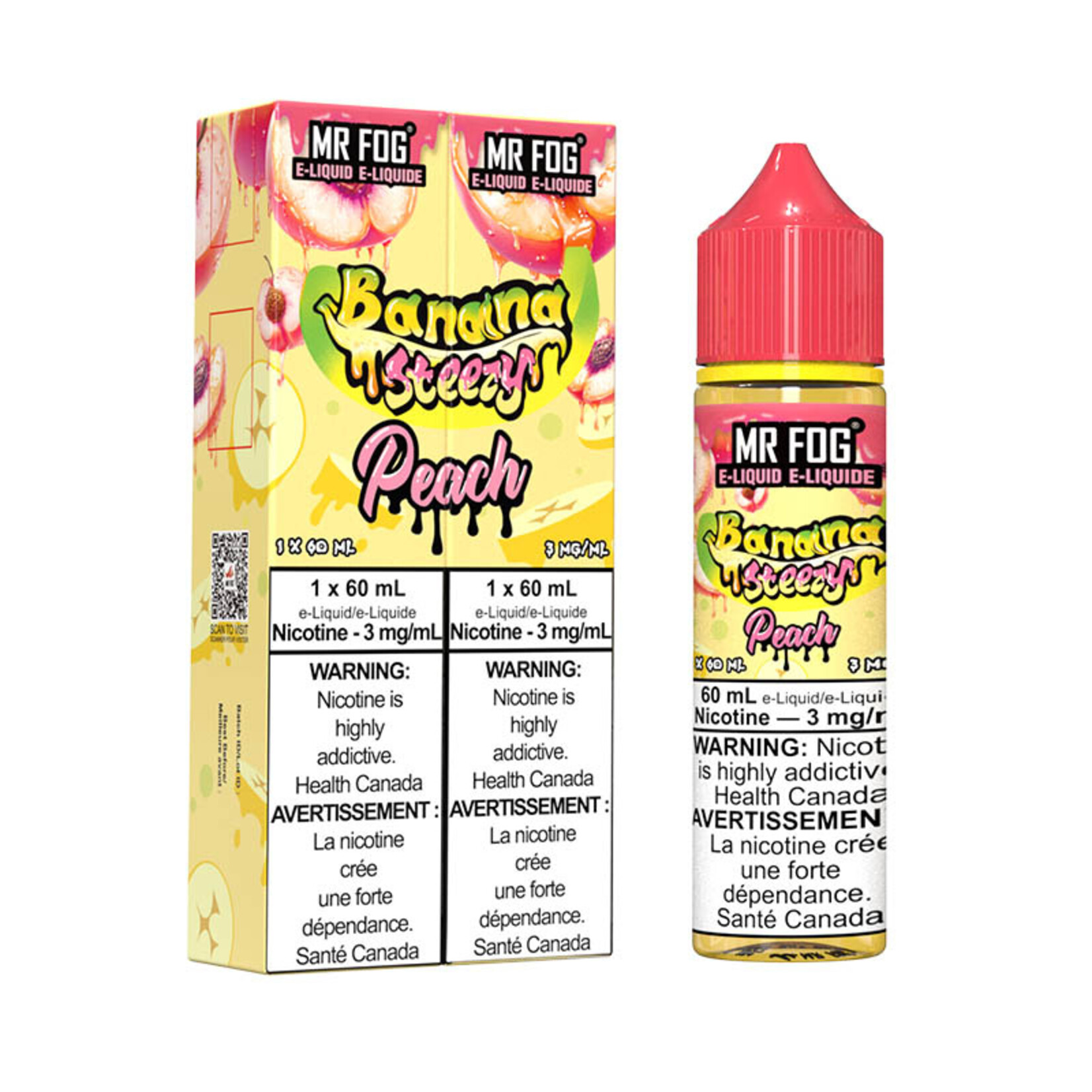 MR FOG MFENS05 - MR FOG Banana Steezy E-Liquid Peach 60ML Freebase