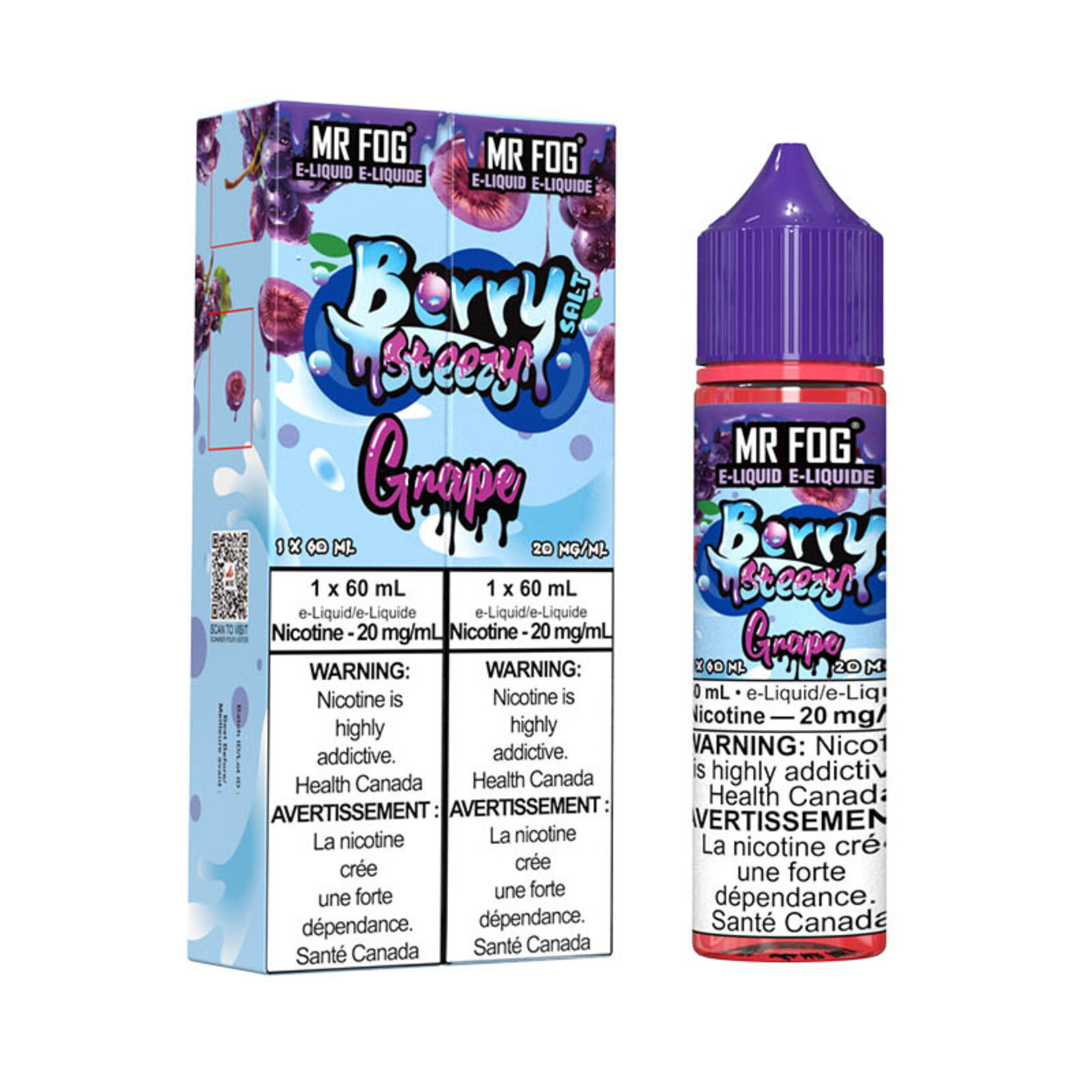 MR FOG MFEBS04 - MR FOG Berry Steezy E-liquid Grape 60ML Salt