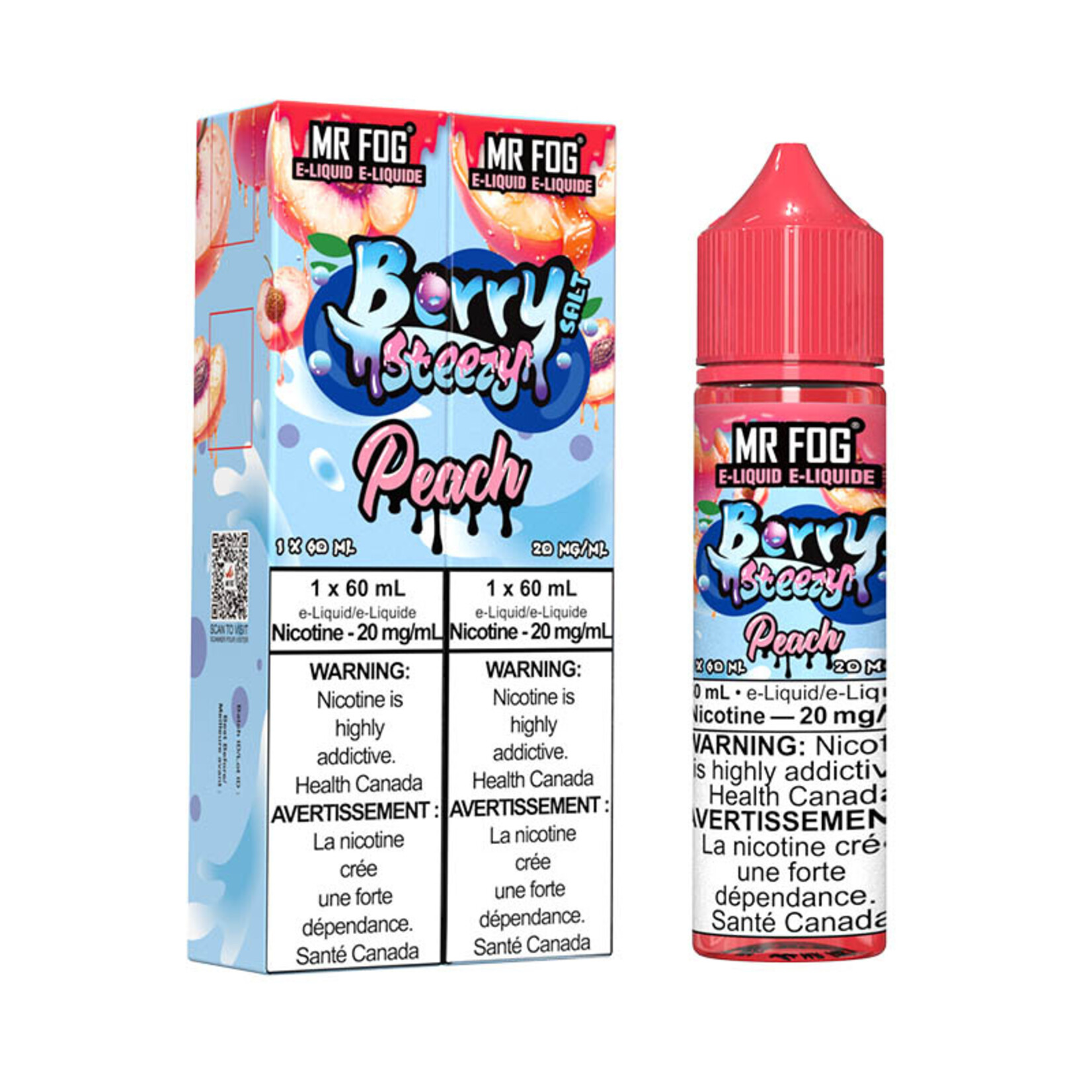 MR FOG MFEBS05 - MR FOG Berry Steezy E-liquid Peach 60ML Salt