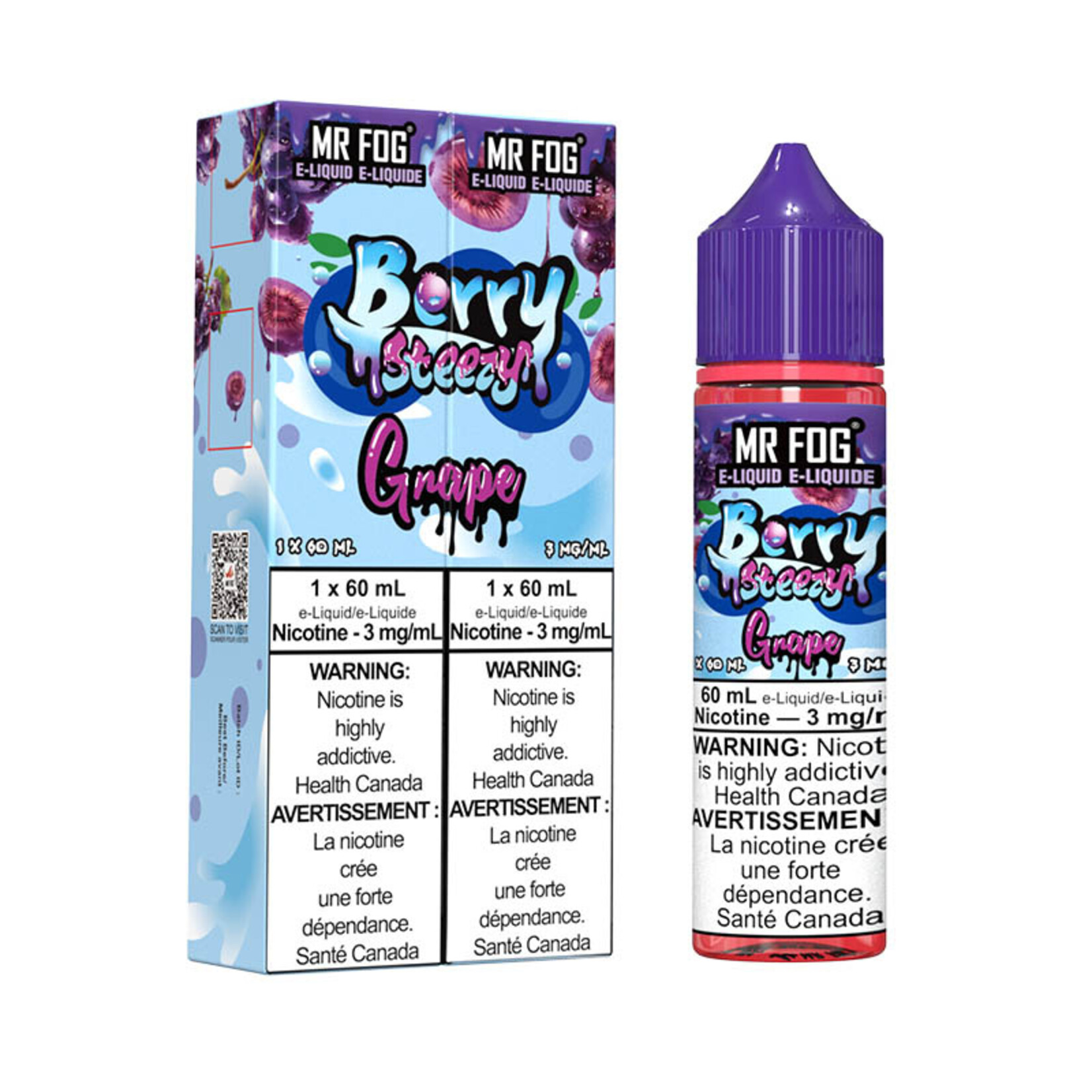 MR FOG MFEBS04 - MR FOG Berry Steezy E-liquid Grape 60ML Freebase