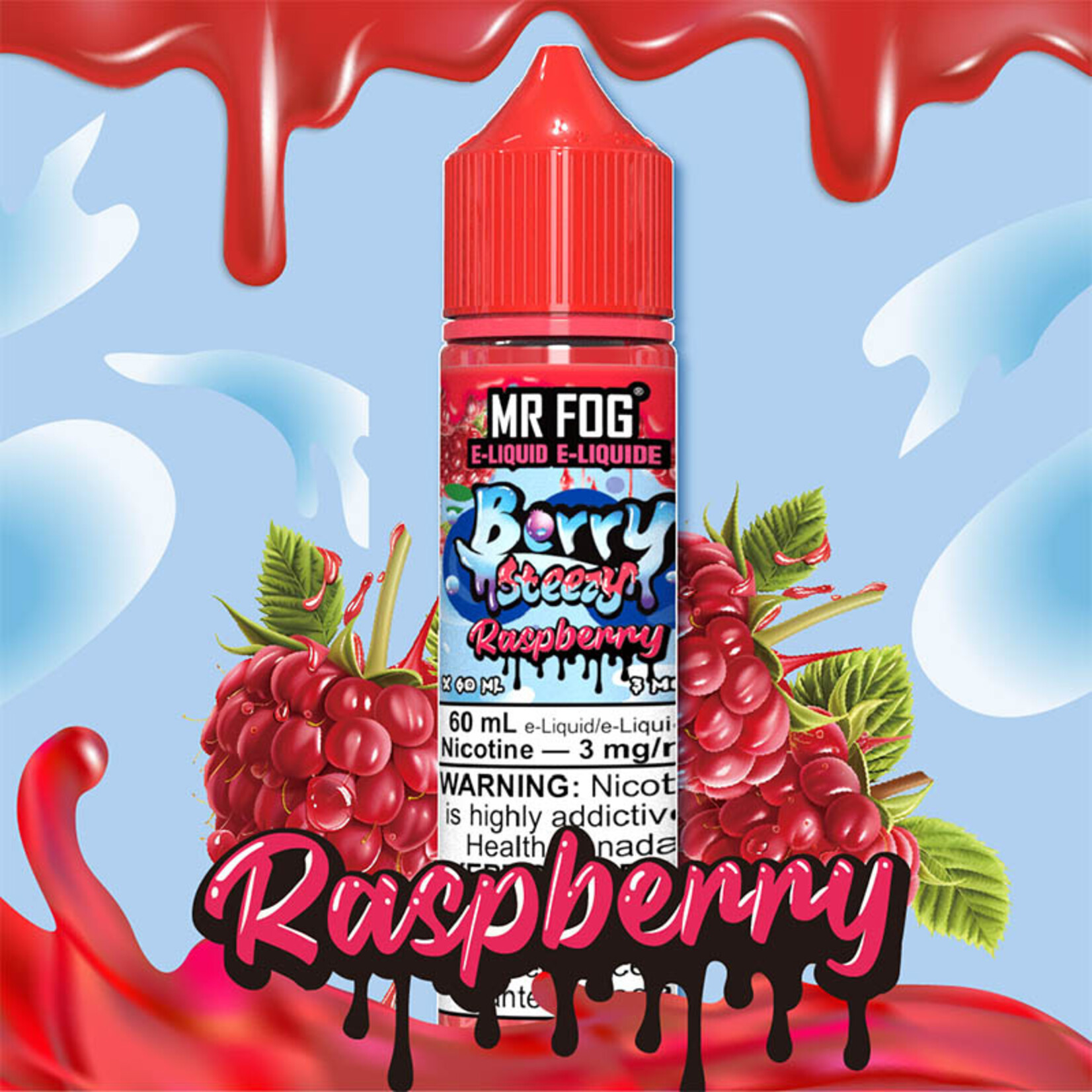 MR FOG MFEBS06 - MR FOG Berry Steezy E-liquid Raspberry 60ML Freebase
