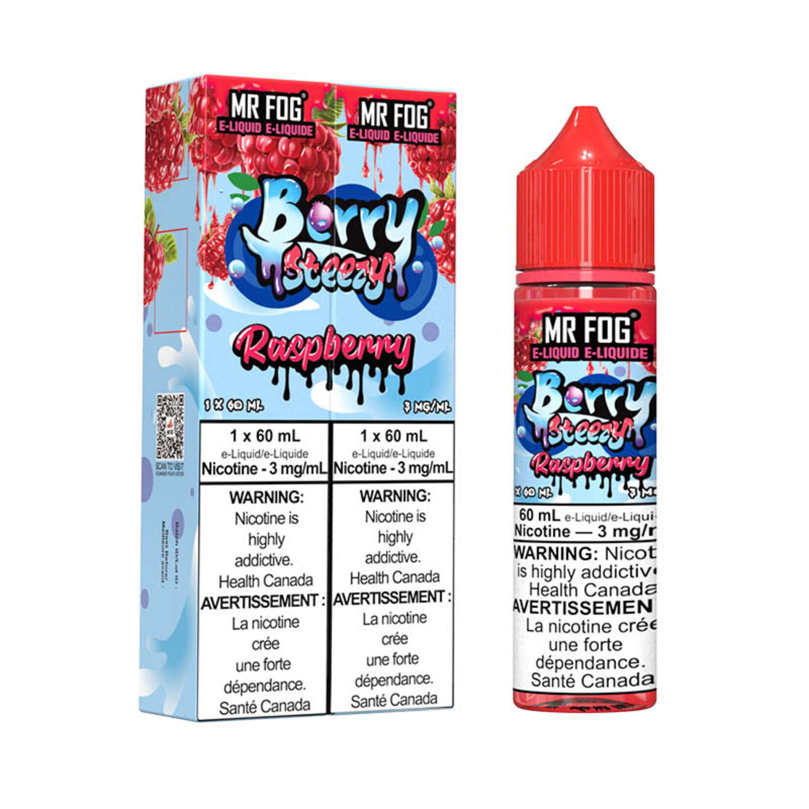 MR FOG MFEBS06 - MR FOG Berry Steezy E-liquid Raspberry 60ML Freebase