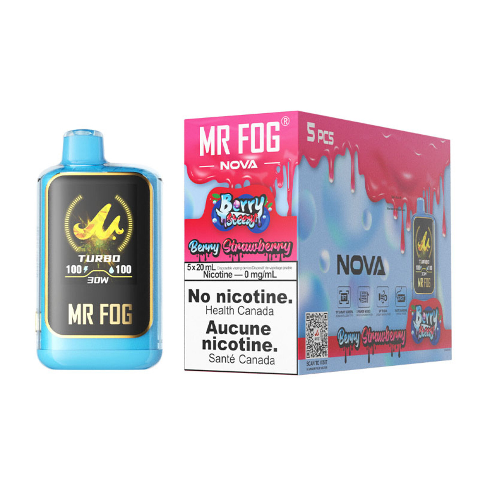 MR FOG NVBS02 - MR FOG NOVA Berry Steezy Strawberry