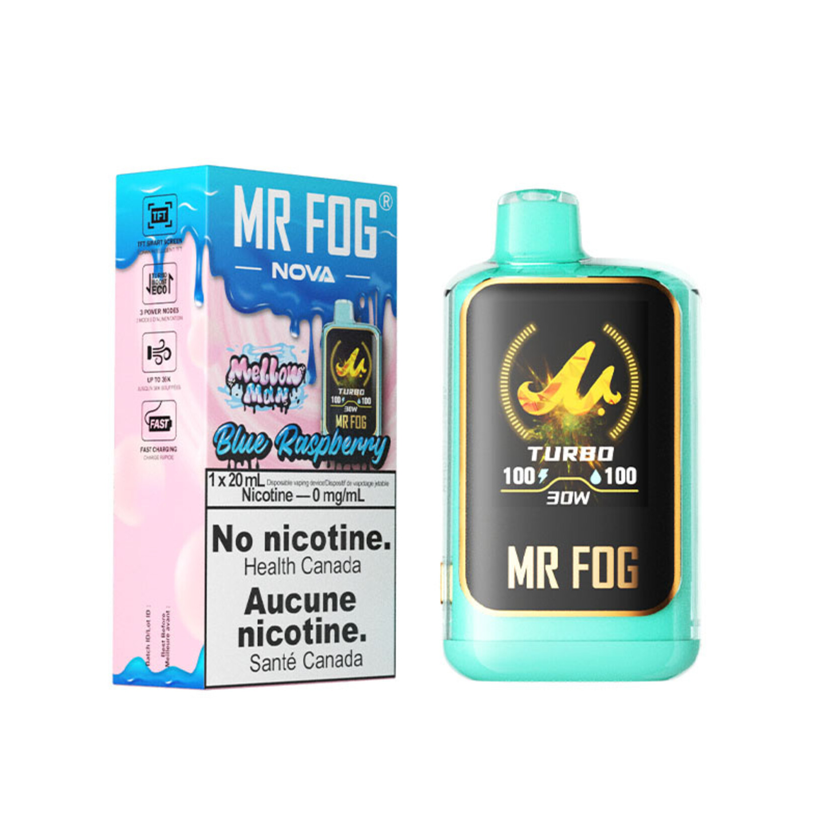 MR FOG NVMM01 - MR FOG NOVA Mellow Man Blue Raspberry