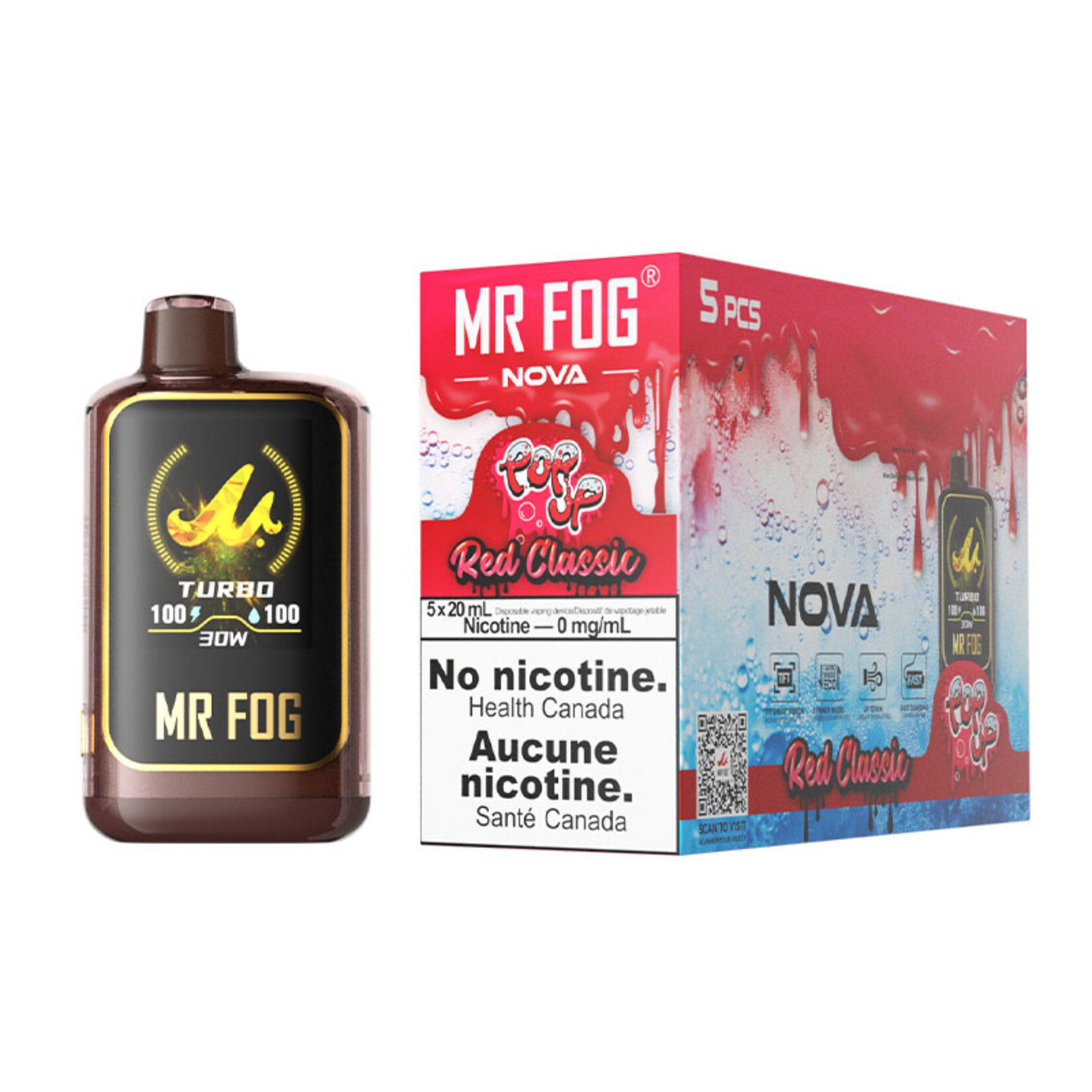 MR FOG NVPU03 - MR FOG NOVA Popup Red Classic