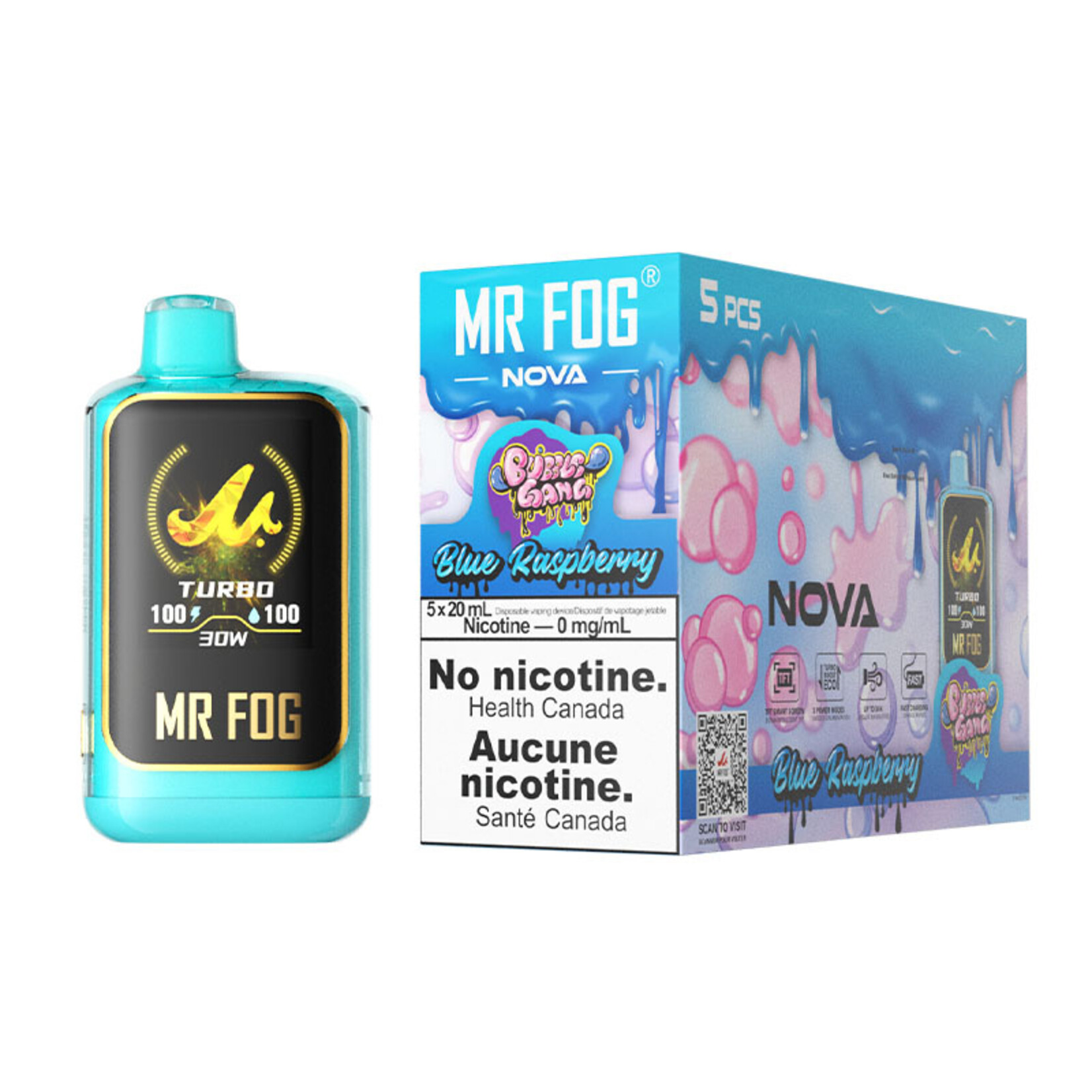 MR FOG NVBG03 - MR FOG NOVA Bubble Gang Blue Raspberry