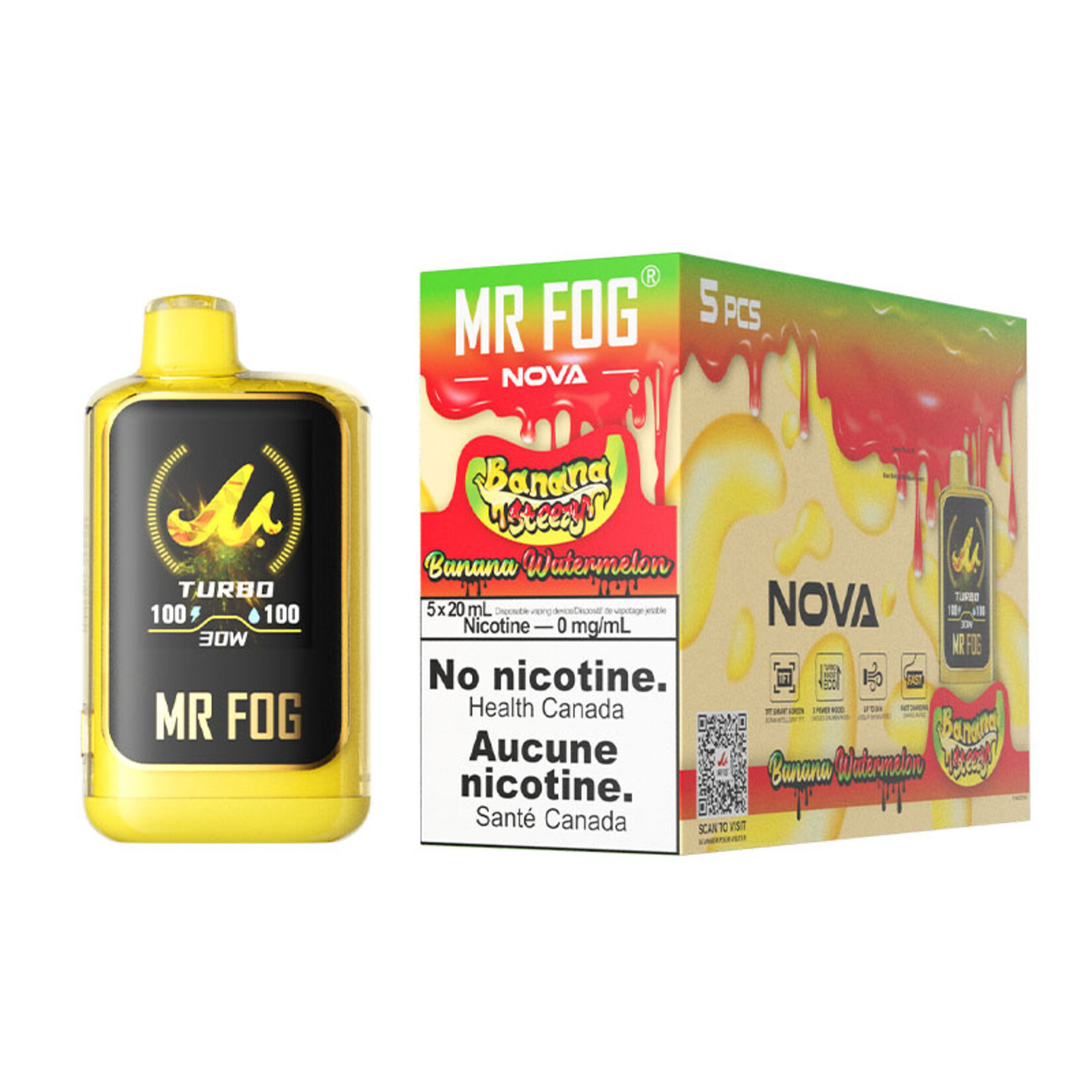 MR FOG NVNS01 - MR FOG NOVA Banana Steezy Watermelon